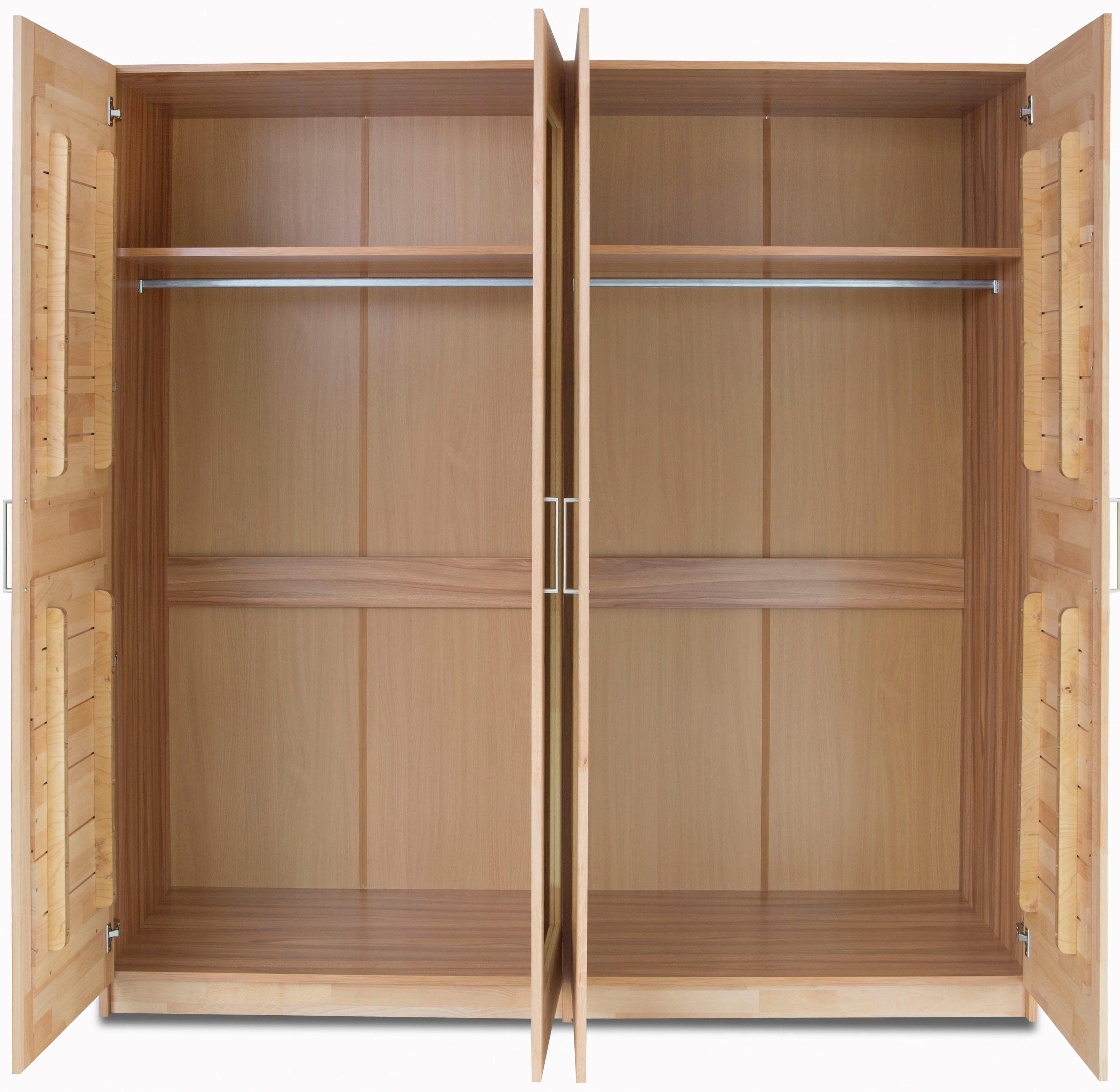OTTO home Drehtürenschrank Triest teilmassiv, FSC®-zertifizierte Buche