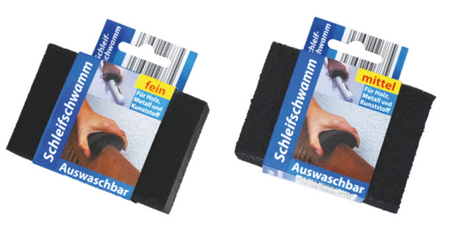Global Partner Schleifpapier Schleif-Schwamm, (Schleifset, 0 St., Schleifschwamm, Schwamm, Абразив), Schleifschwamm, Schleifschwämme, Schleifhilfe, Schleifwerkzeug, Schlei