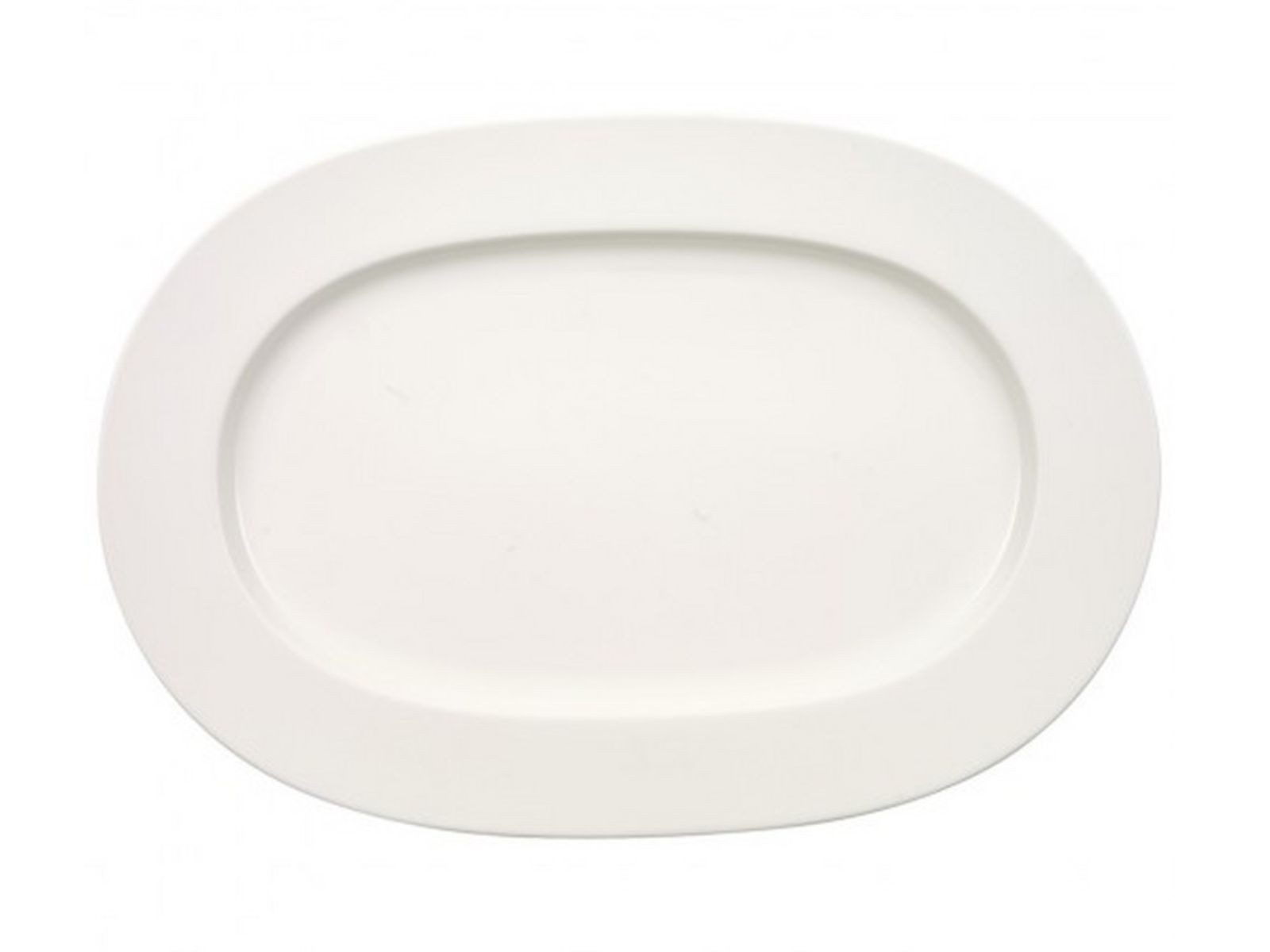 Villeroy & Boch Servierplatte Anmut Platte oval 41 cm, Premium Bone Porcelain, (Platte)