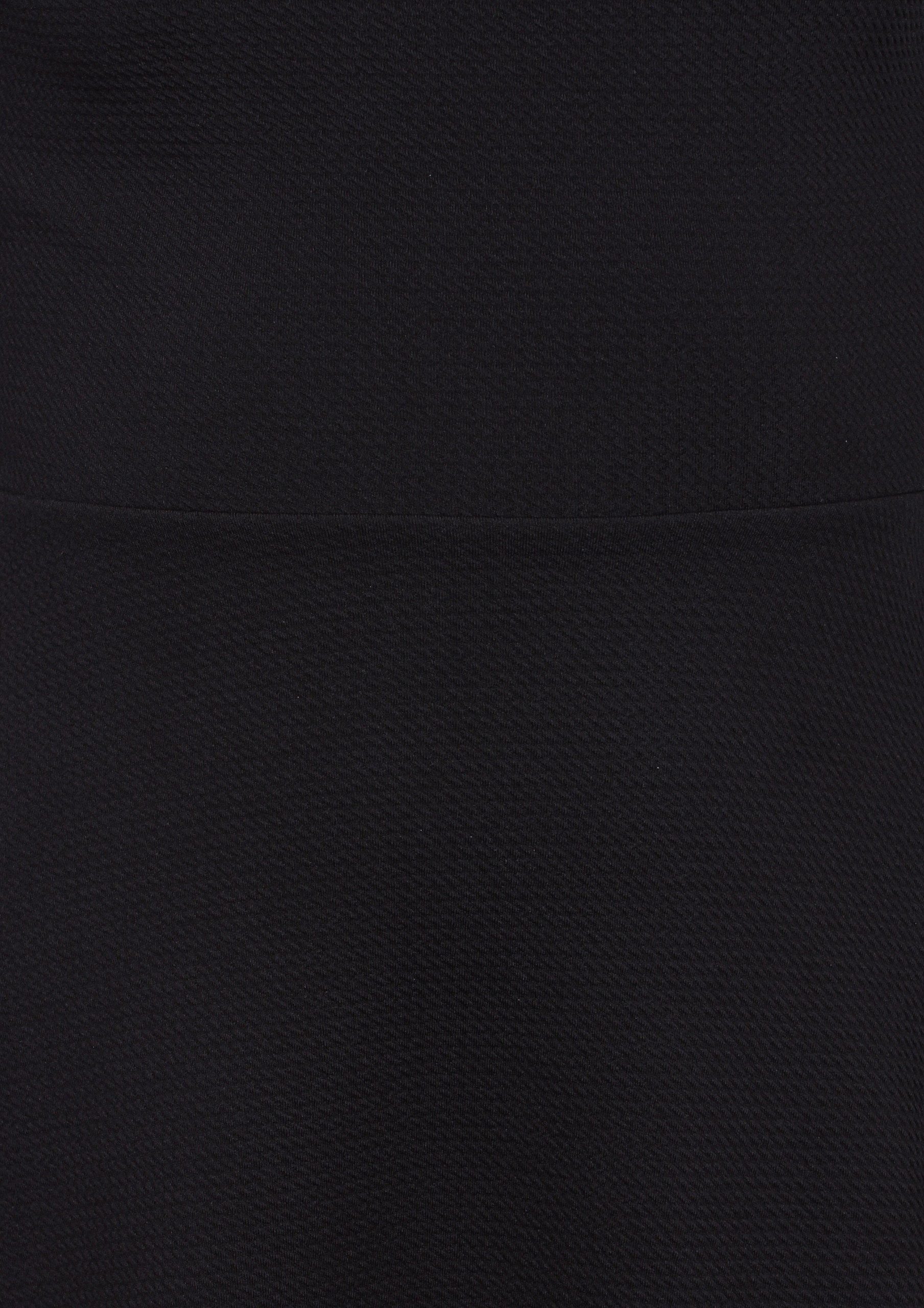Minikleid Schwarzes Minikleid mit Glockenschnitt John Zack M