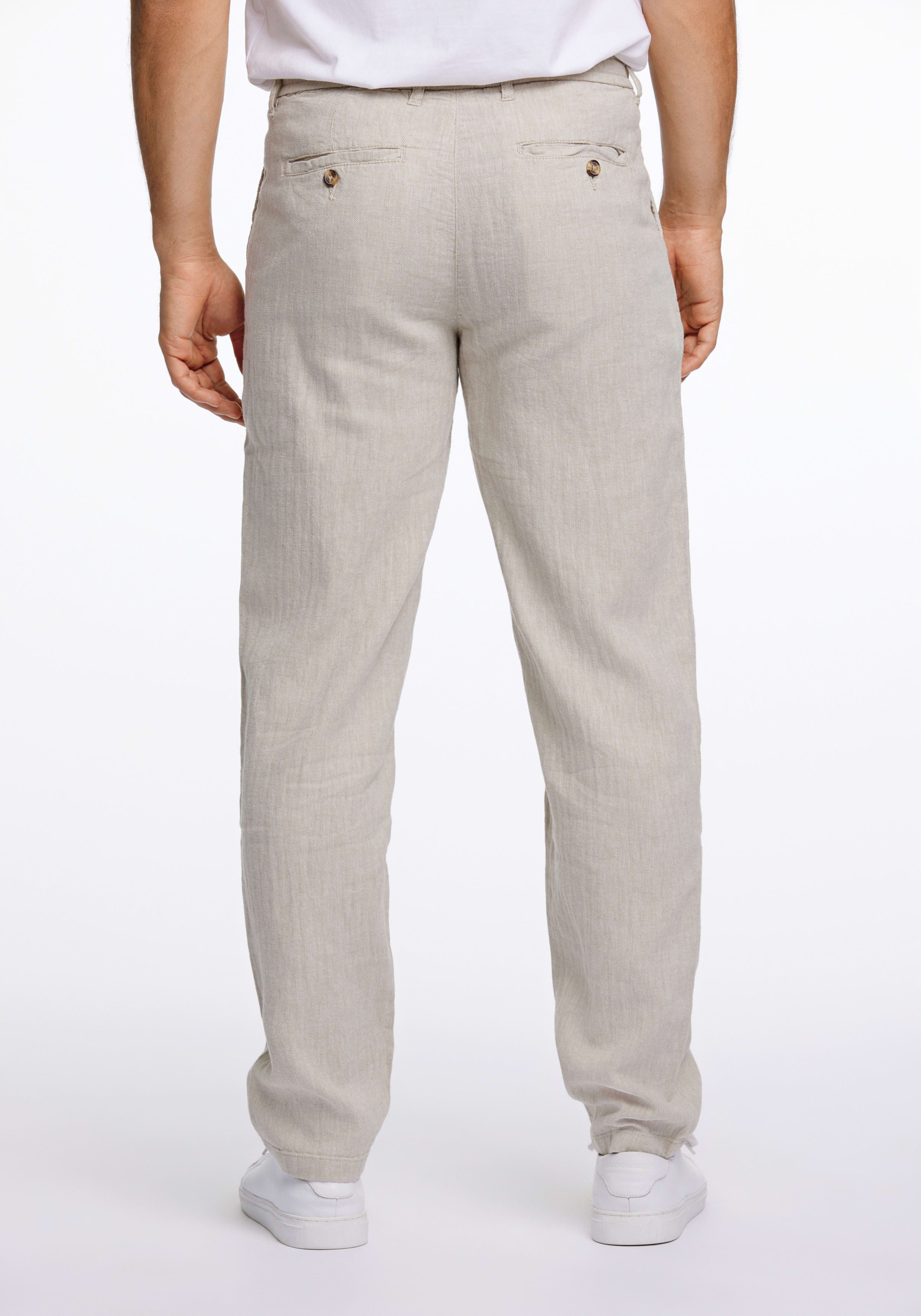 LINDBERGH Leinenhose mit Kordelzug und elastischem Bund günstig online kaufen