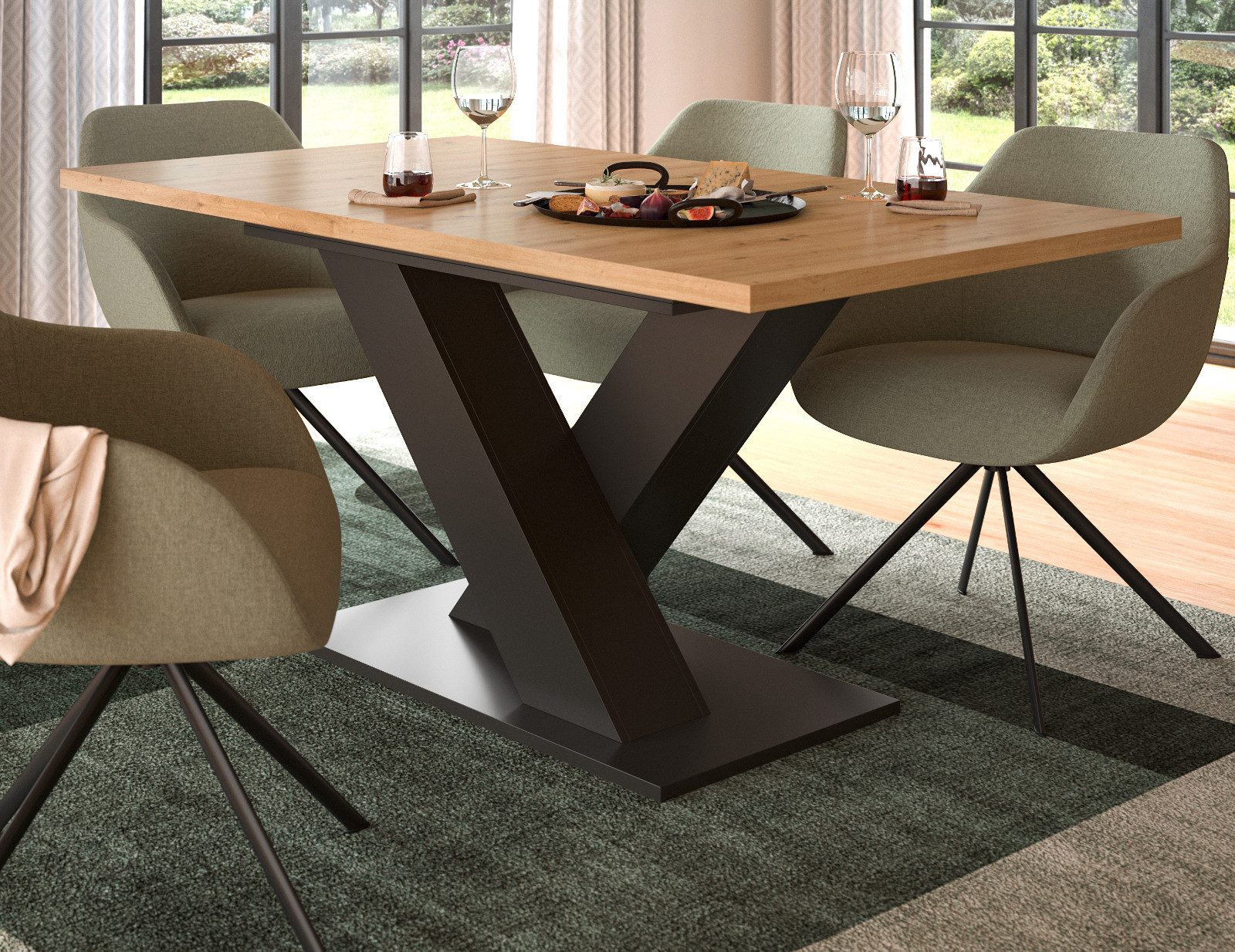 Inn.Furn Esstisch Home-X (Küchentisch in Artisan günstig online kaufen
