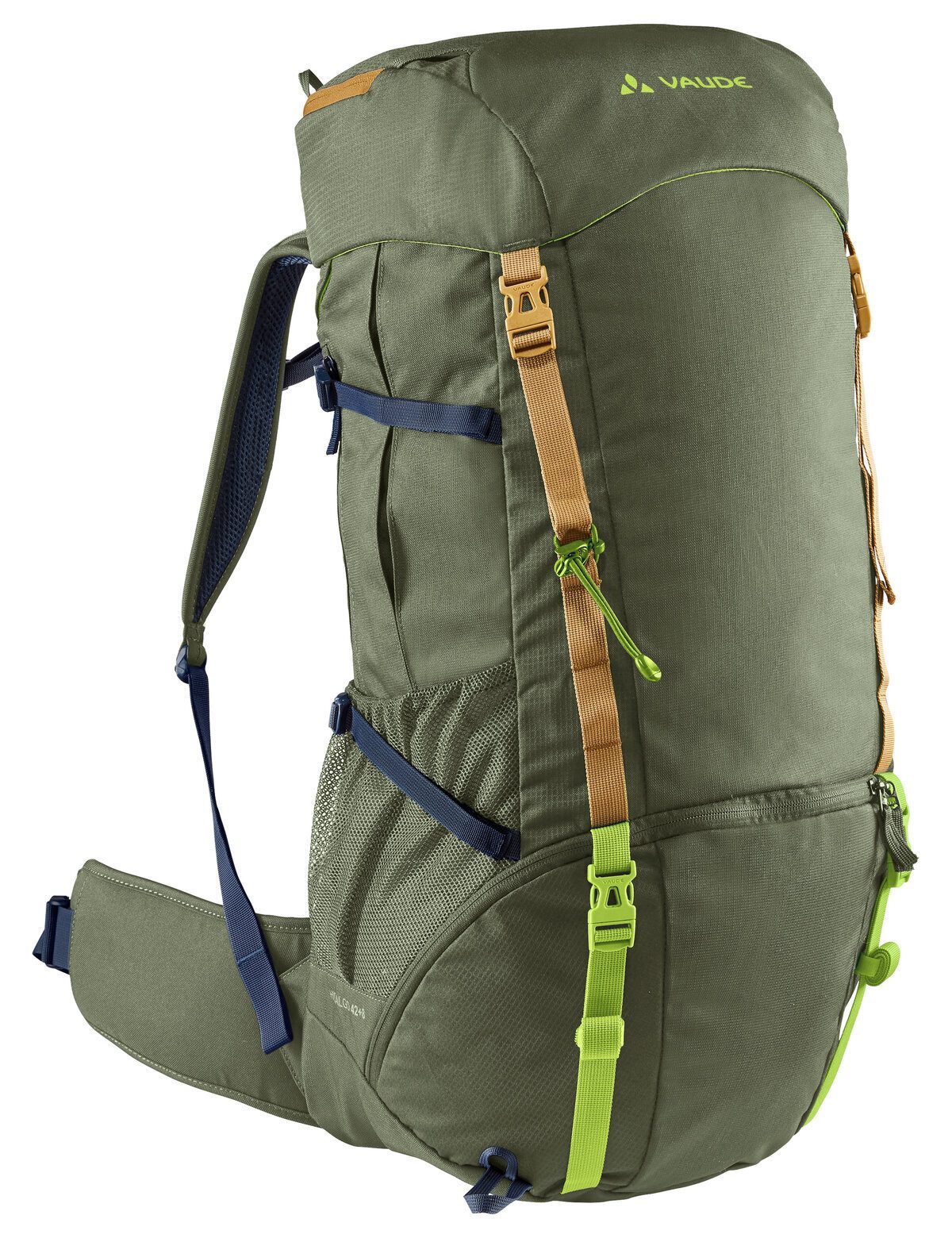 VAUDE Trekkingrucksack Hidalgo 42+8, Großer, mitwachsender Jugend-Wanderrucksack, 42+8 Liter