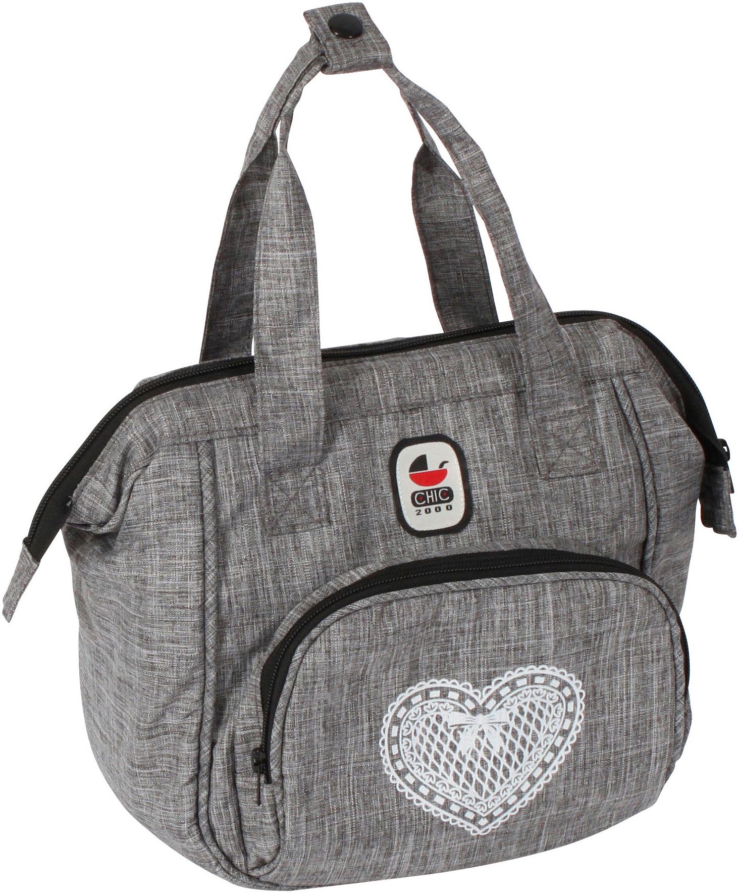 Puppen Wickeltasche Jeans Grey