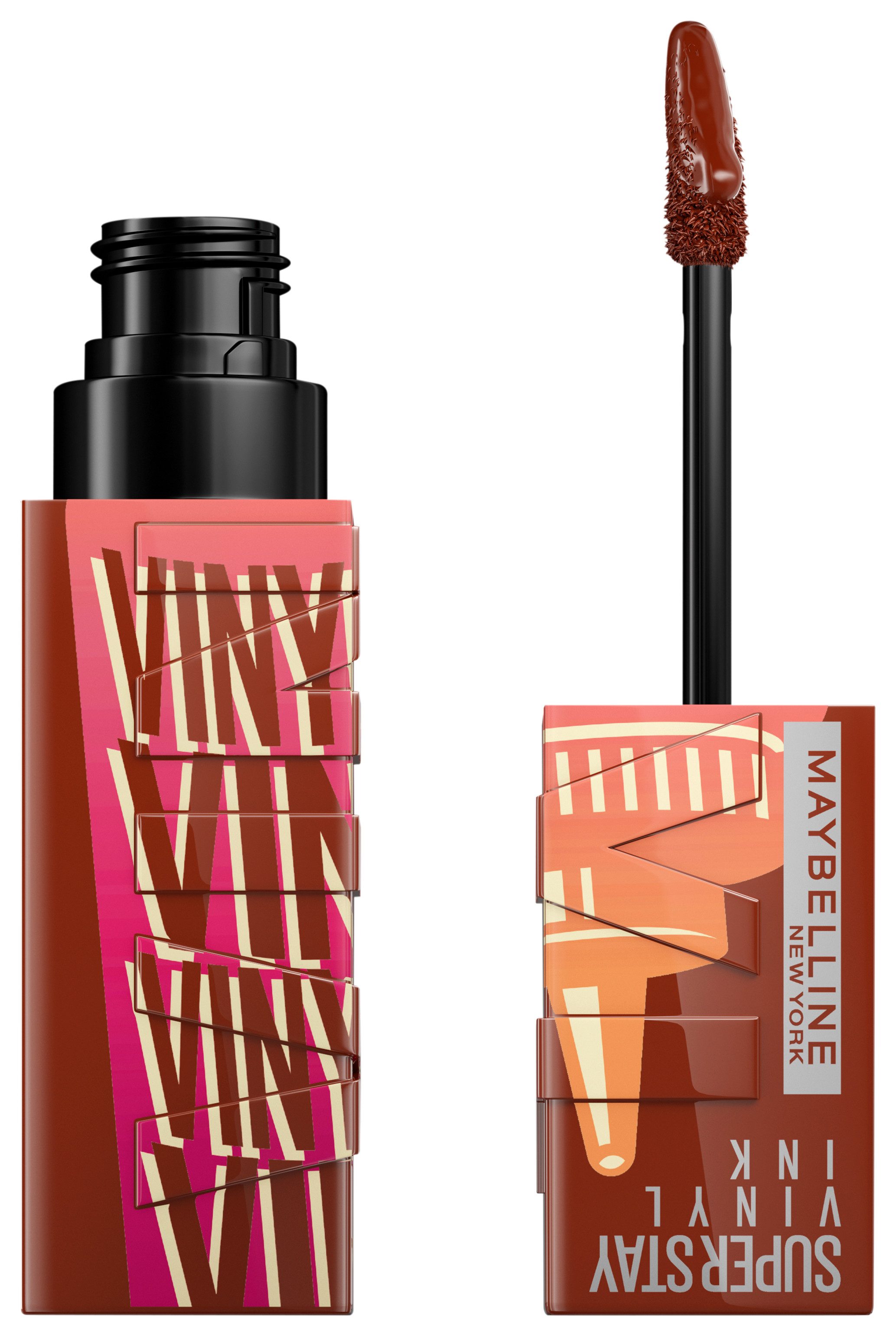 MAYBELLINE NEW YORK Lippenstift SUPER STAY VINYL INK, mit mattem Finish, flüssige Textur, bis zu 16h Halt