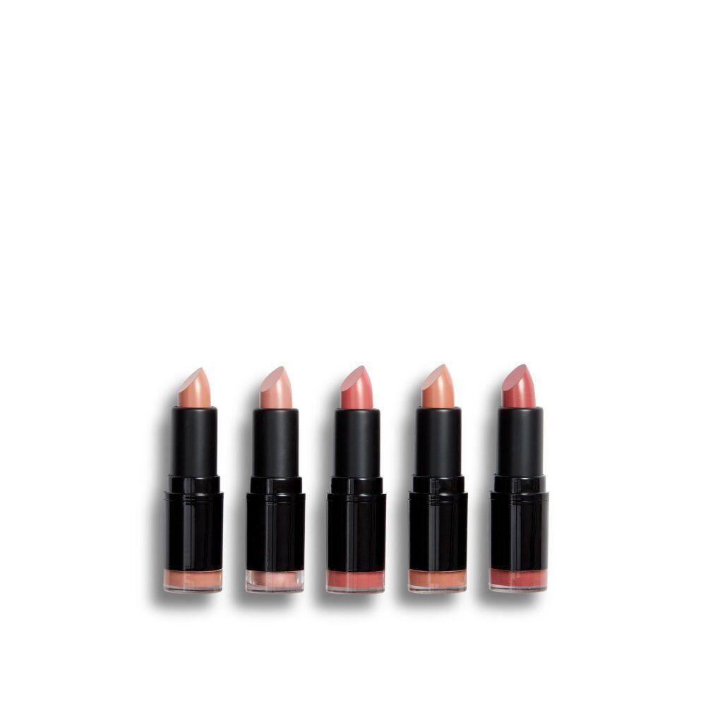 MAKE UP REVOLUTION Lippenstift Blushed Nudes lipstick set (Lips tick Collection) 5 x 3.2 g
