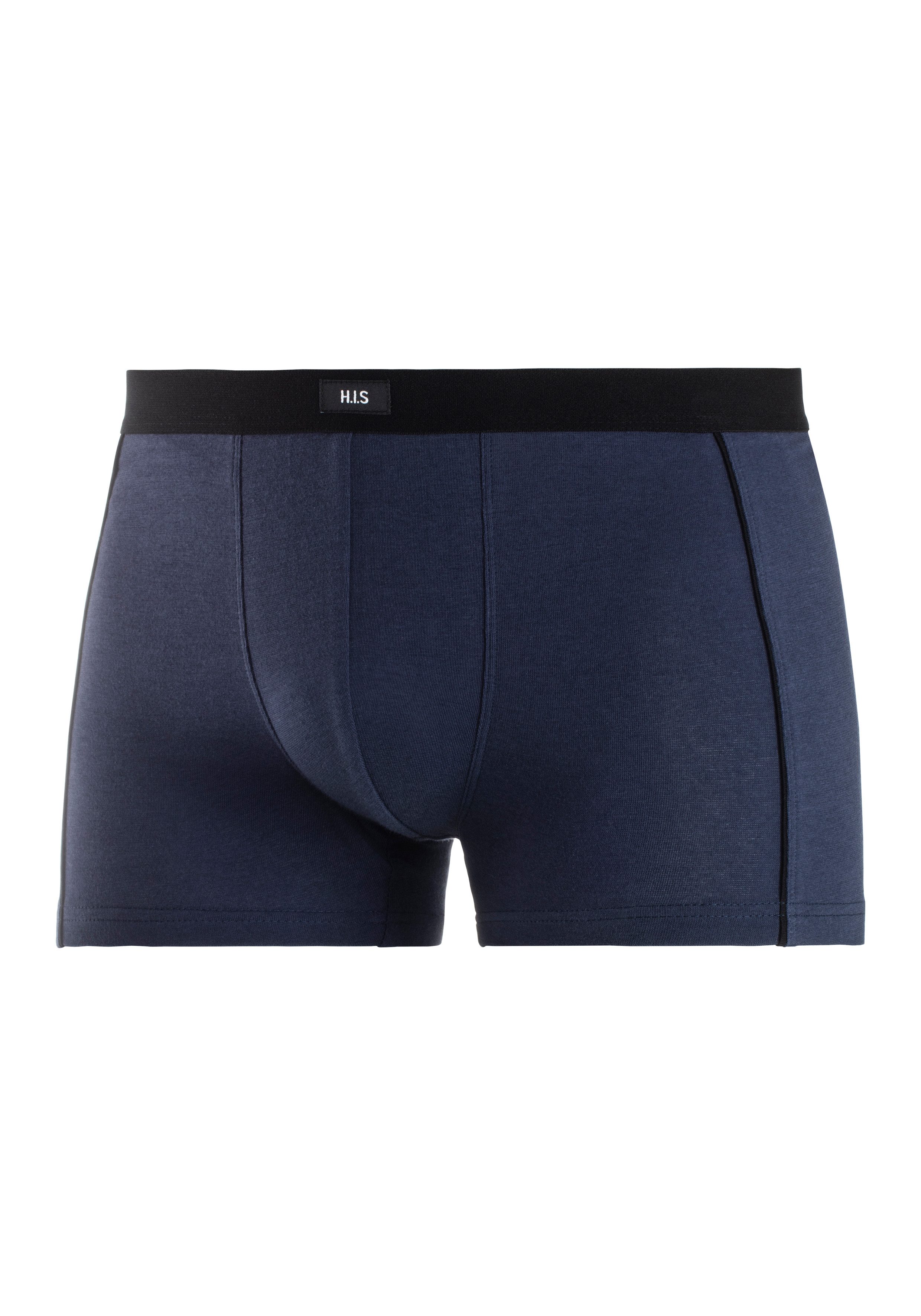 H.I.S Boxer Boxershorts für Herren (Packung, 3-St) mit schmalen Piping an den Seiten – Bild 4 von 5