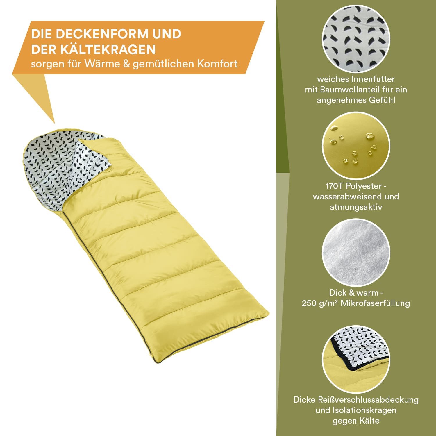Skandika Schlafsack Iceland Single, Deckenschlafsack Outdoor günstig online kaufen