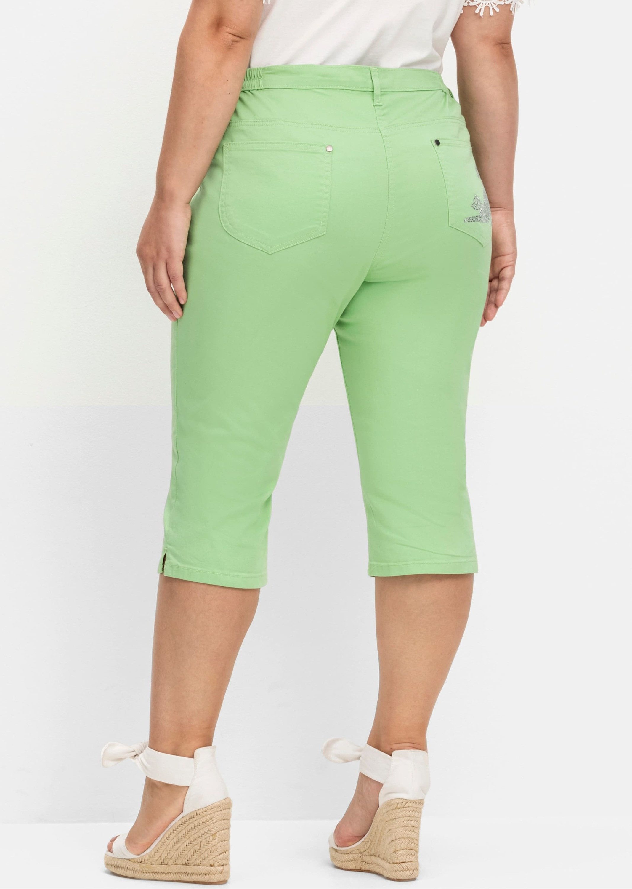 Sieh an! Jeansshorts Capri-Jeans komfortabel