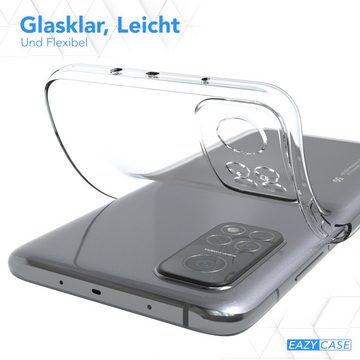 EAZY CASE Handyhülle Slimcover Clear für Xiaomi Mi 10T / Mi 10T Pro 5G 6,67 Zoll, durchsichtige Hülle Ultra Dünn Silikon Backcover TPU Telefonhülle Klar