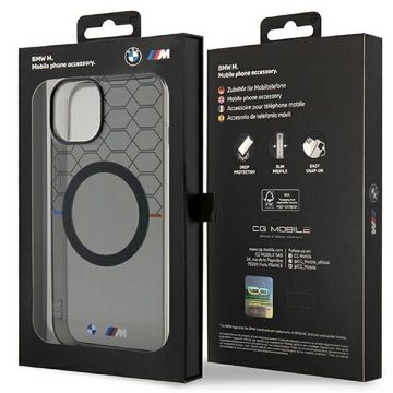 BMW Handyhülle Case iPhone 14 Silikon Tricolor MagSafe kompatibel 6,1 Zoll, Kantenschutz