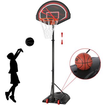Yaheetech Basketballständer, Basketballkorb mit Rollen 217 bis 277 cm