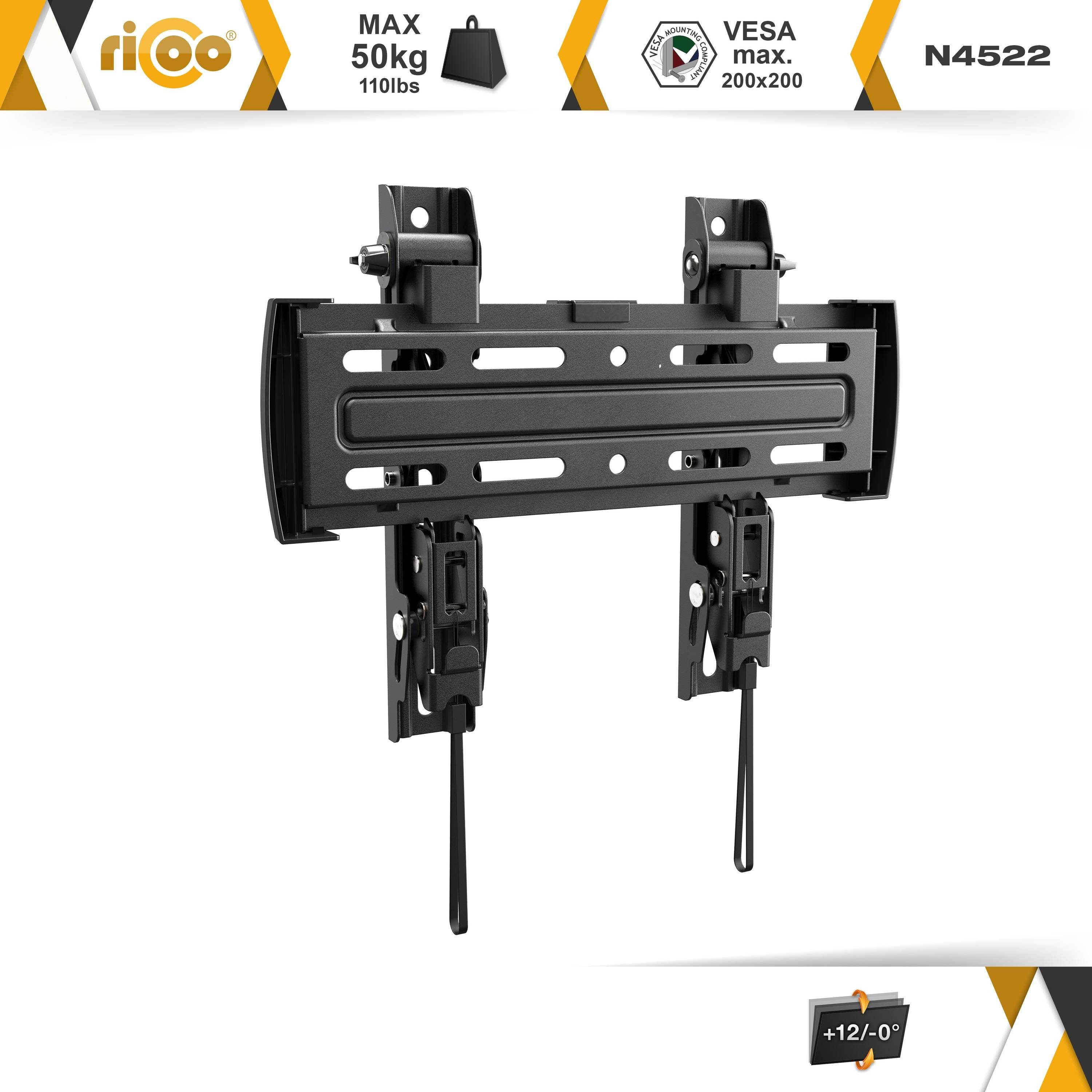 Zoll, universal RICOO N4522 TV-Wandhalterung, 42 VESA x 200) 200 Fernseher Wand curved Halterung flach (bis neigbar