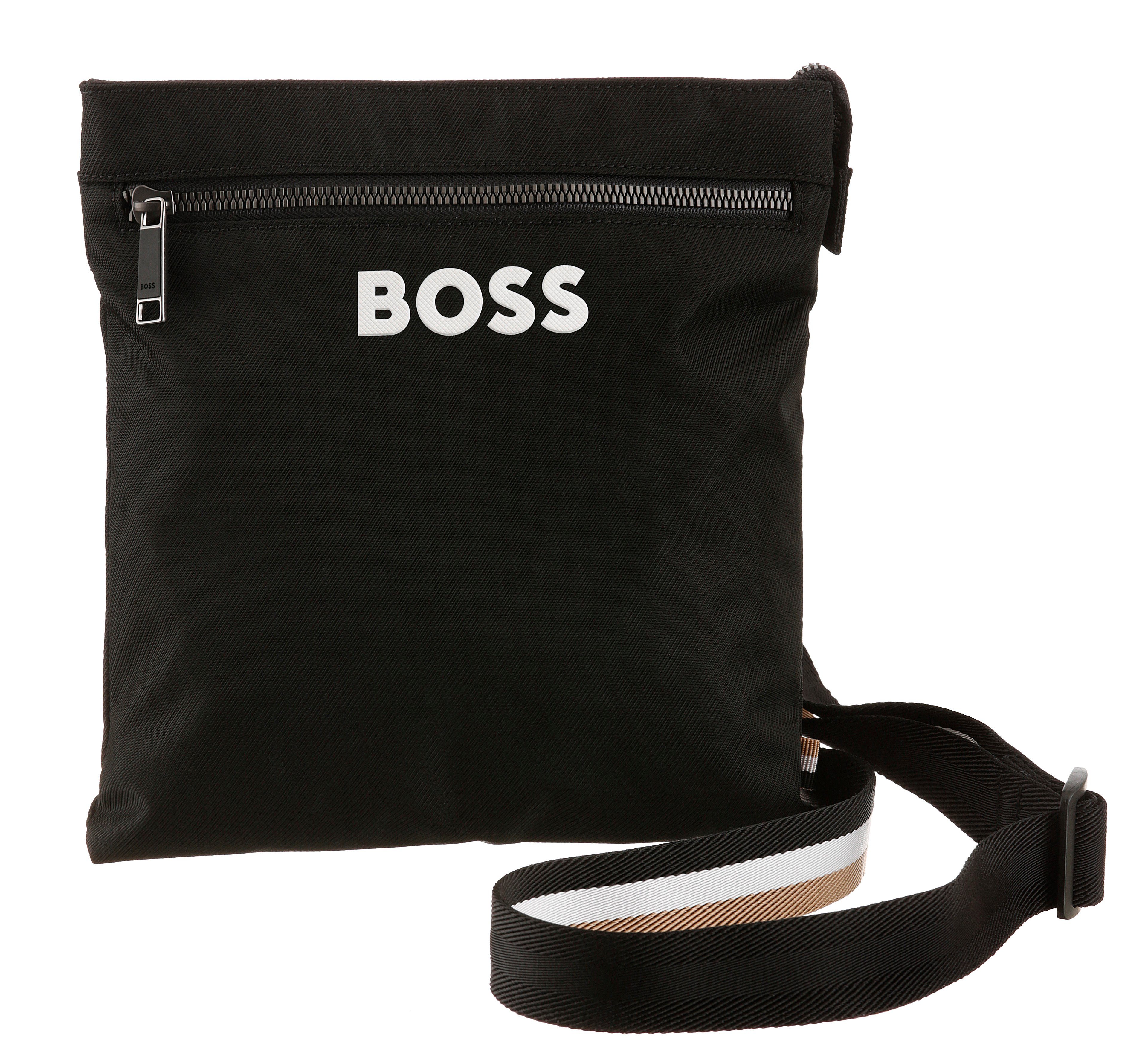 BOSS Umhängetasche Black Catch_3.0_Envelope L, im praktischen Format Schultertasche Tasche Herren