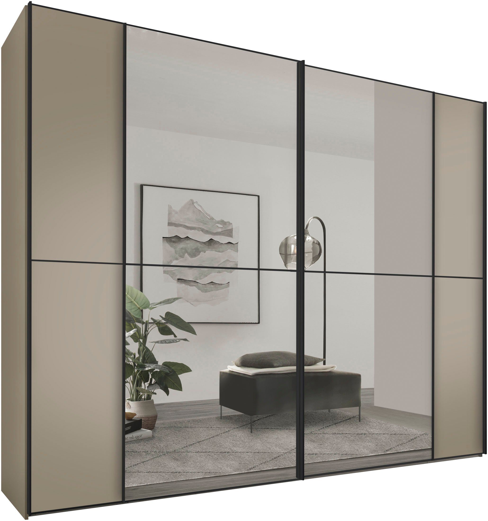 STAUD Schwebetürenschrank Sonett 220G, Made in Germany, mit vier verschiedenen Ausstattungsvarianten