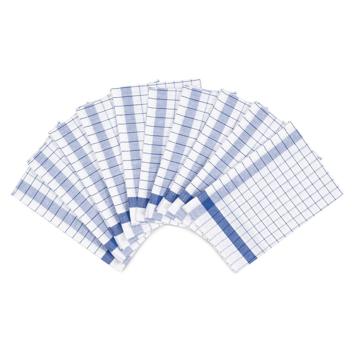 ROSS Geschirrtuch Exclusiv, (Spar-Set, 10-tlg), 10 X Geschirrtuch im Set - Baumwolle - Strapazierfähig