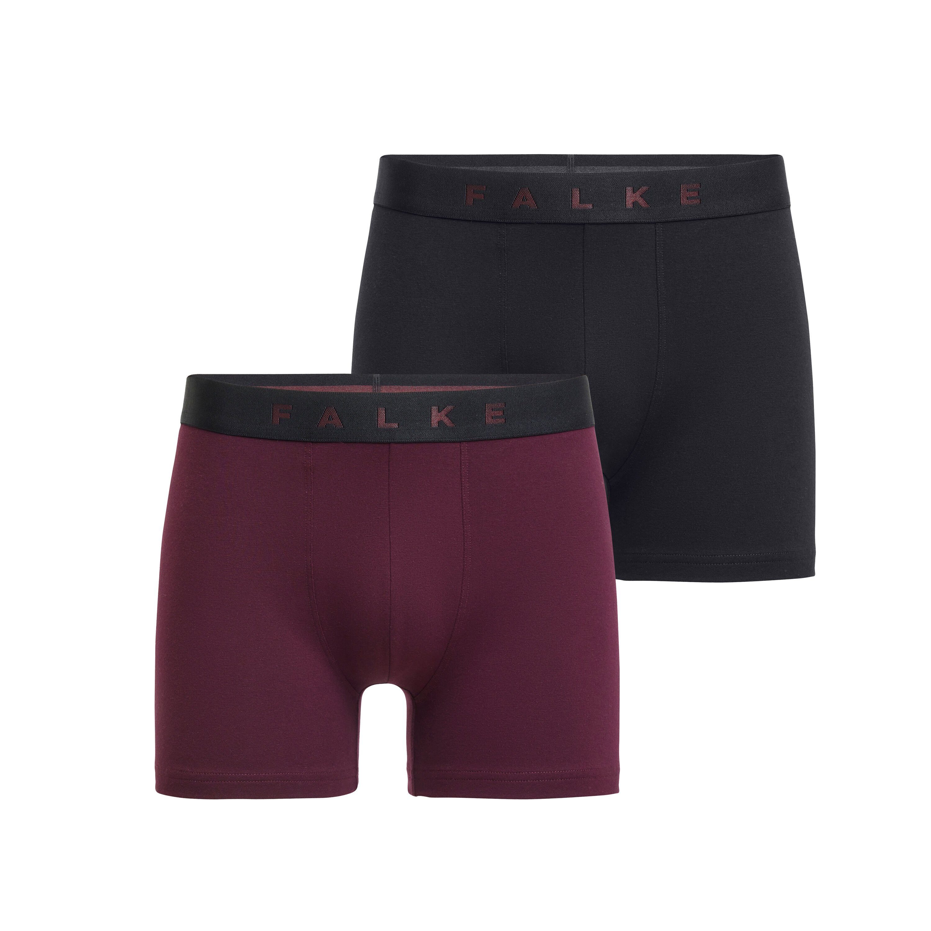 FALKE Boxershorts 2-Pack Softe Baumwolle mit Elasthan