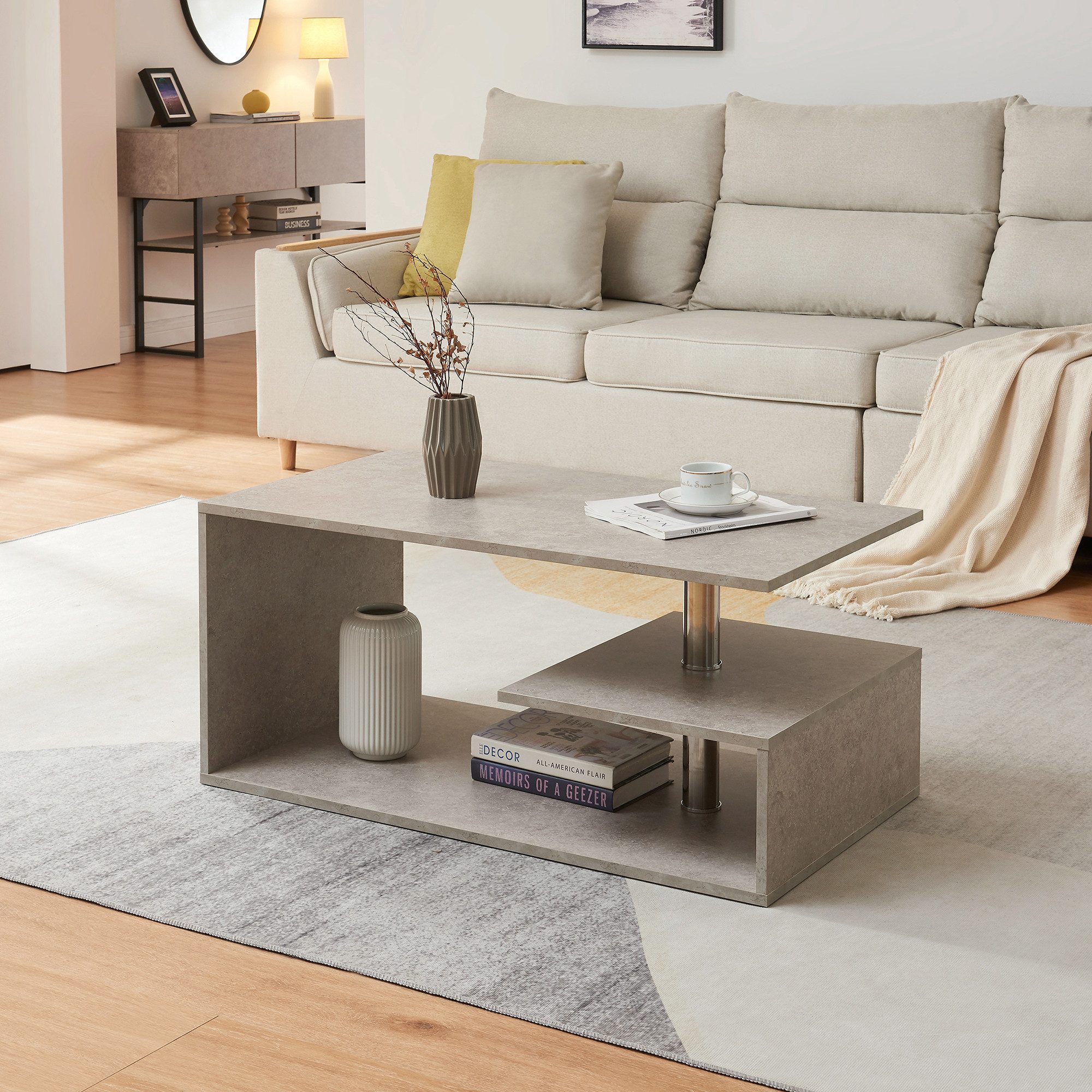 en.casa Couchtisch, »Haarlem« 90 x 50 günstig online kaufen