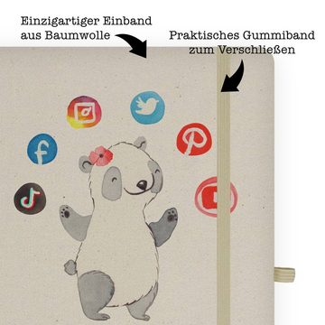 Mr. & Mrs. Panda Notizbuch Content Manager Herz - Transparent - Geschenk, Notizen, Jubiläum, Ein Mr. & Mrs. Panda, Personalisierbar