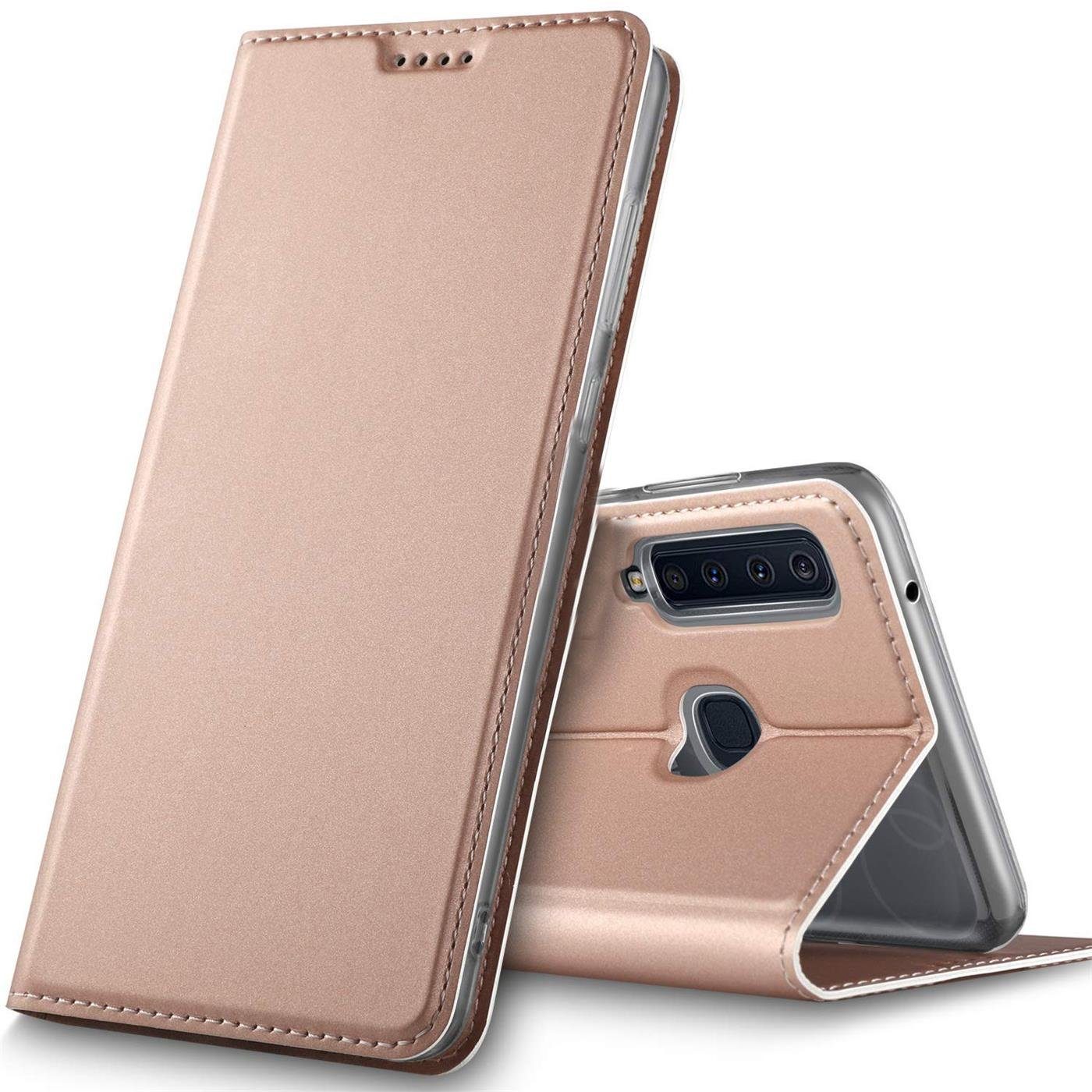 CoolGadget Handyhülle Magnet Case Handy Tasche für Samsung Galaxy A9 2018 6,3 Zoll, Hülle Klapphülle Ultra Slim Flip Cover für Samsung A9 2018 Schutzhülle