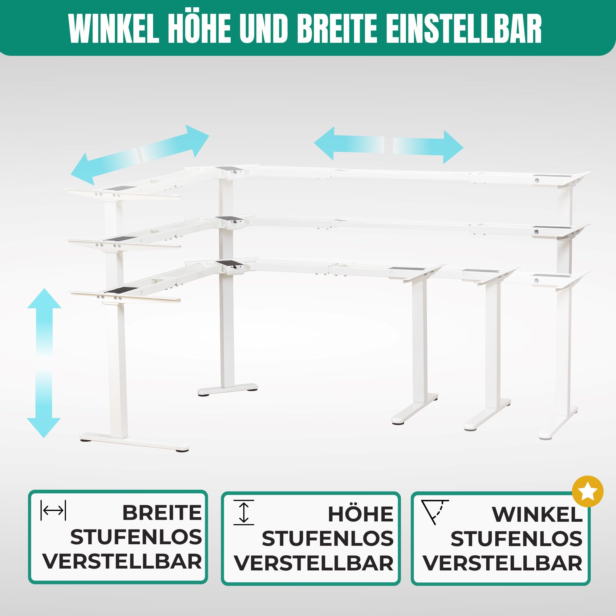 Albatros International Schreibtisch Albatros elektrisch höhenverstellbares günstig online kaufen