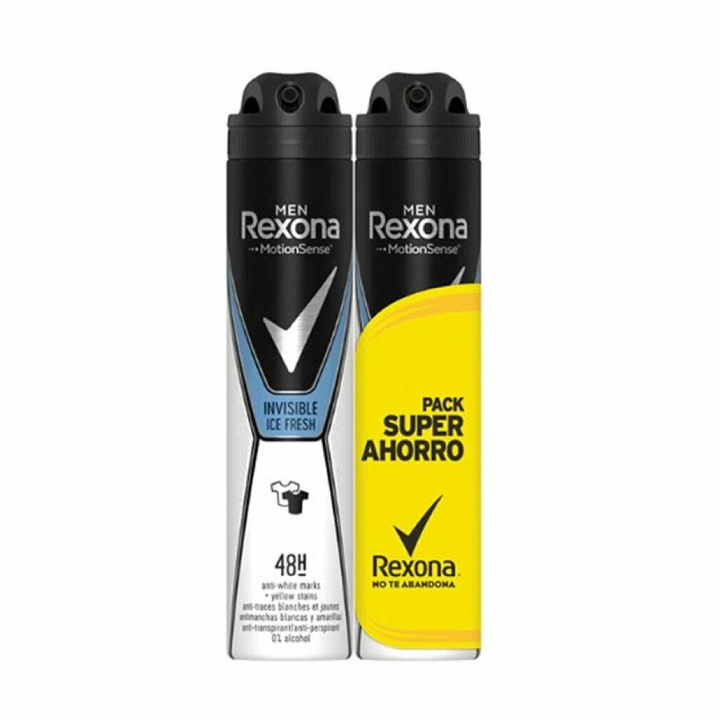 Rexona Deo-Roller Men Motion Sense Invisible Ice Fresh Deodorant Spray 2x200ml