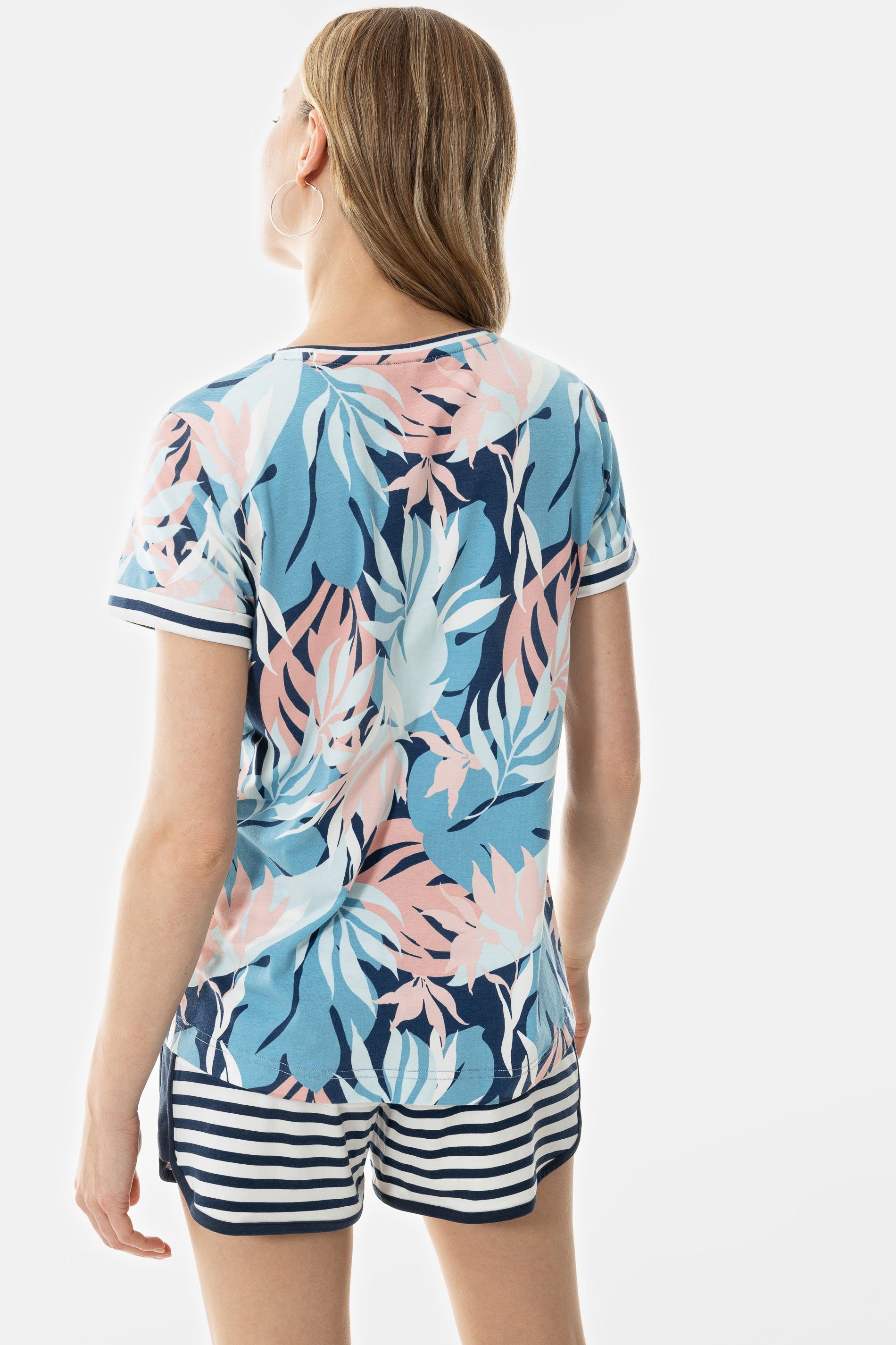 Mey Pyjamaoberteil Mey Damen T-Shirt Serie Daisy Uni (1-tlg)