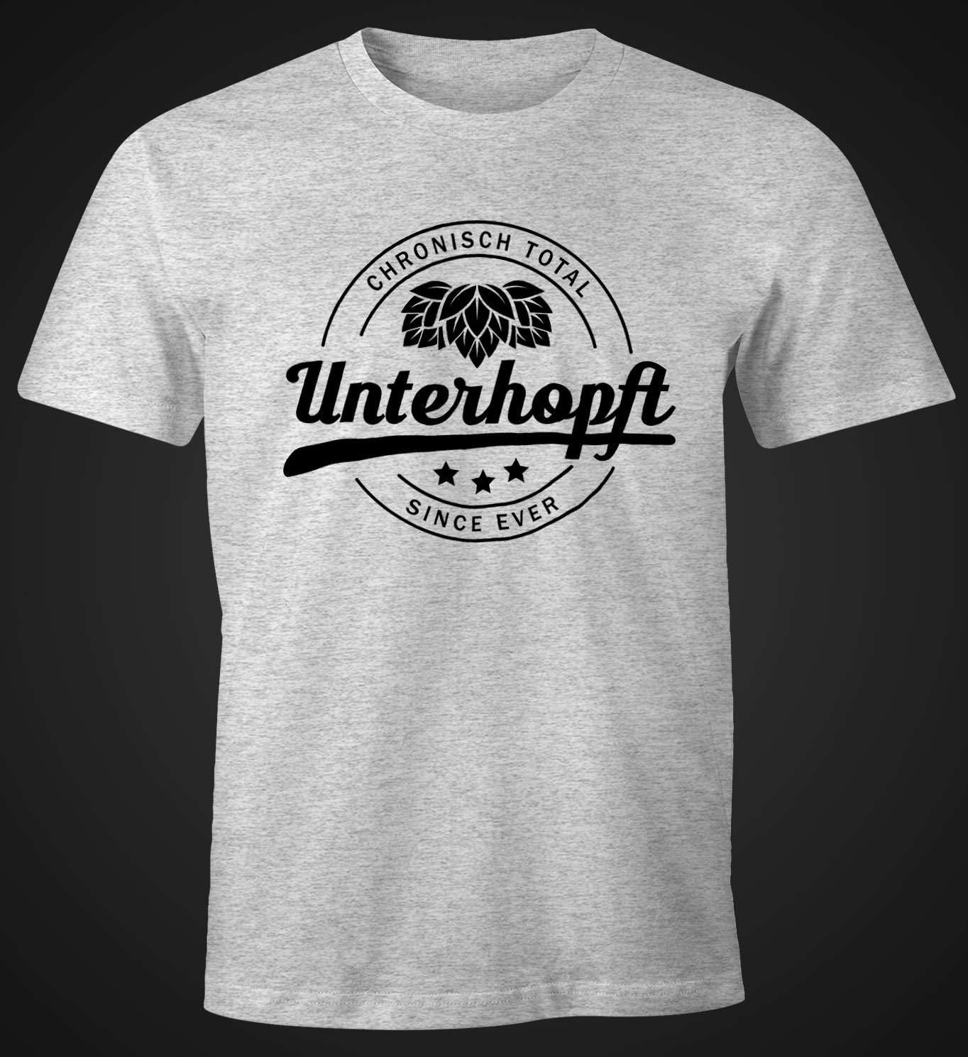 Print-Shirt Chronisch Unterhopft Total Herren T-Shirt günstig online kaufen