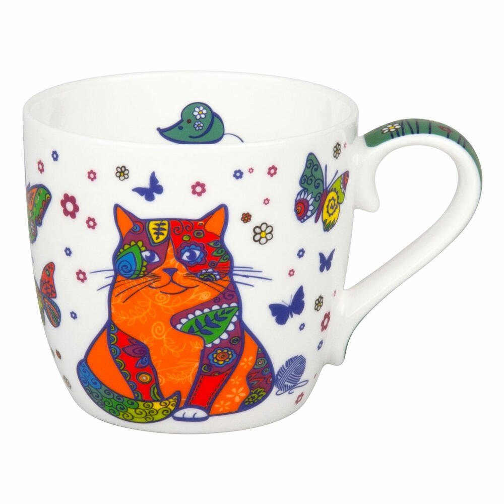 Könitz Becher Colourful Animals Cat 415ml, New Bone China