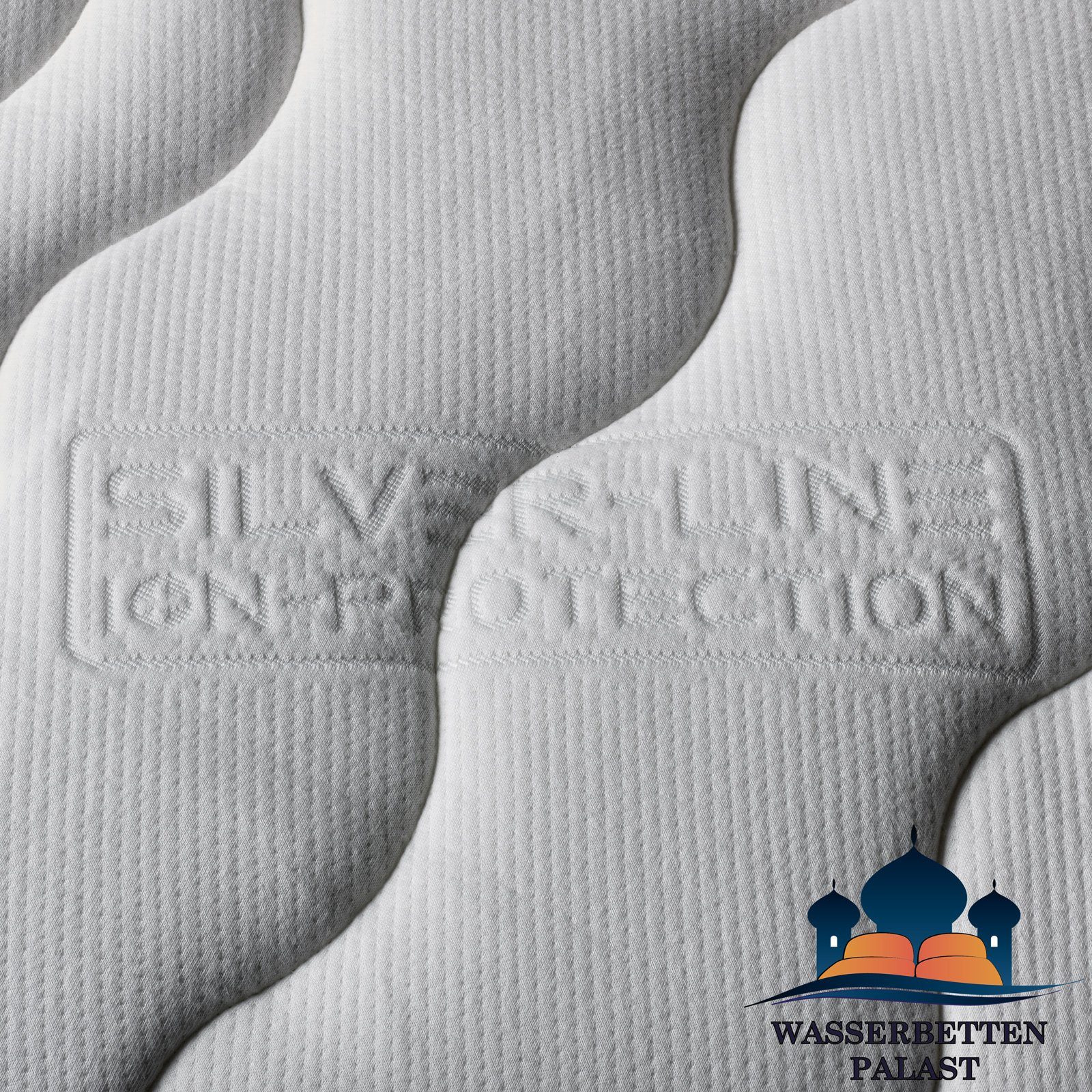 Wasserbetten-Palast, Wasserbett Premium Comfort Wasserbettbezug Silver-Line ION-Protection