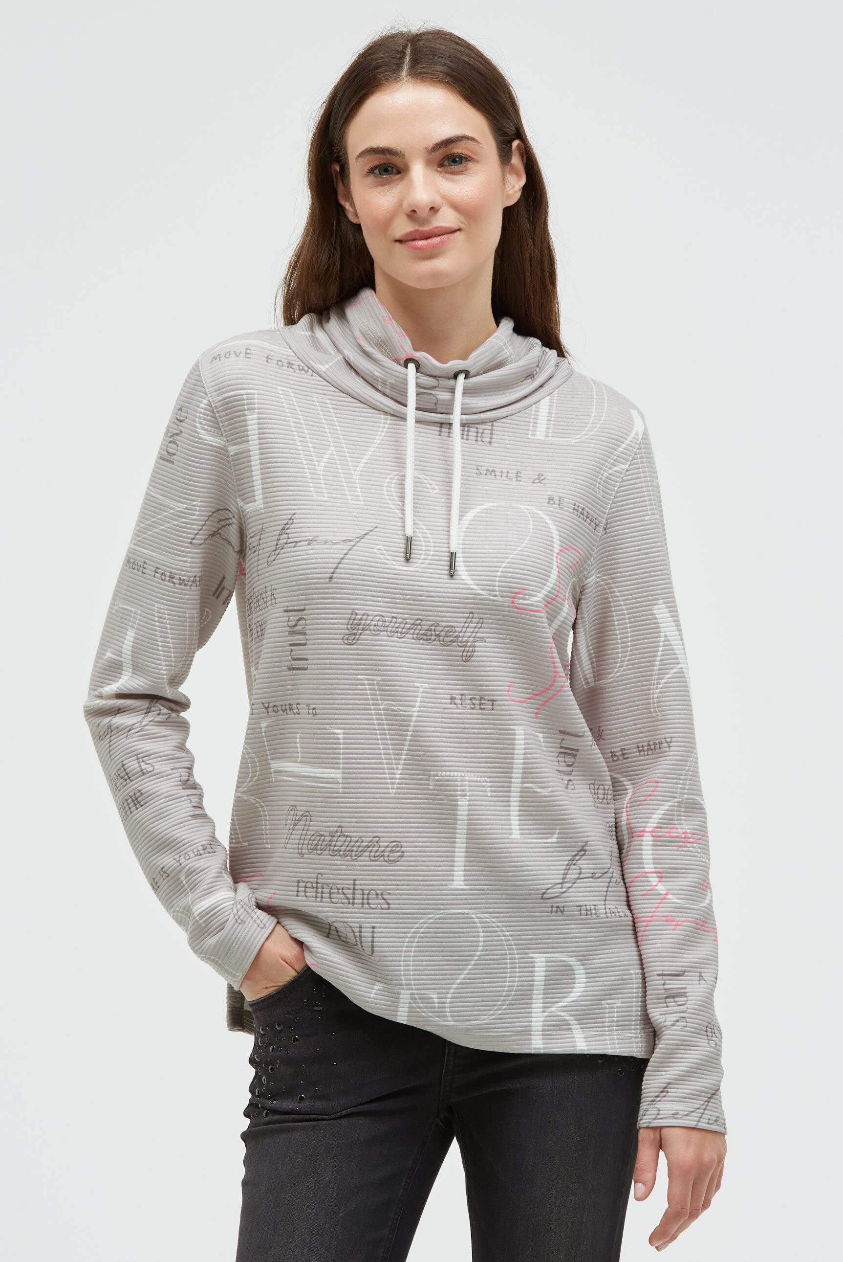 SOCCX Sweater mit Seitenschlitze günstig online kaufen