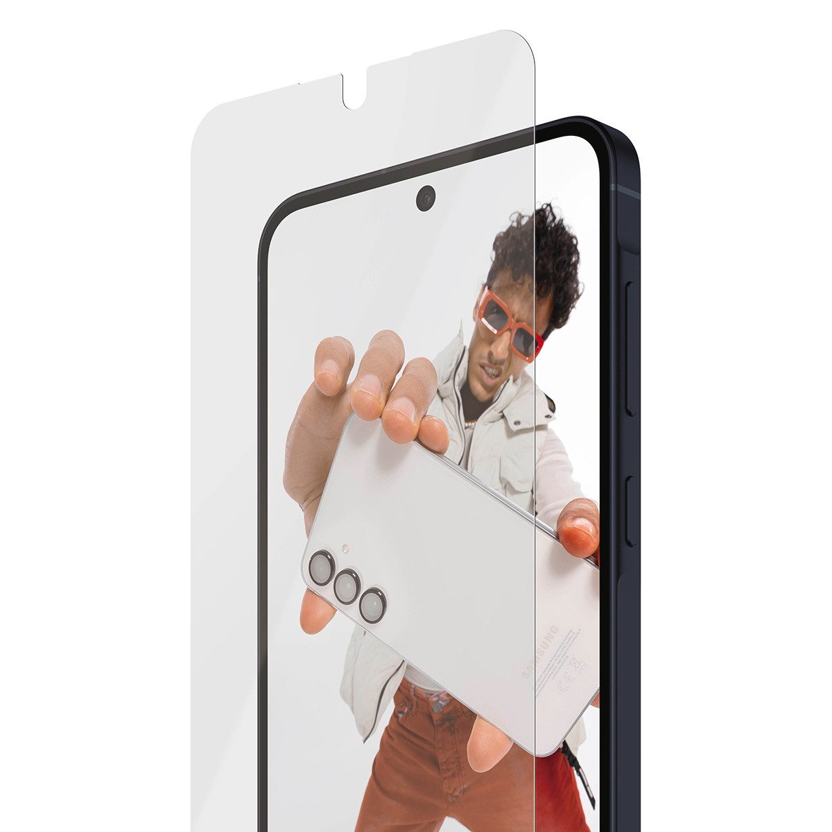 SAFE by PanzerGlass Displayschutzglas Ultra-Wide Fit Screen Protector mit EasyAligner für Samsung Galaxy A57, Displayschutzfolie, Schutzfolie, Bildschirmschutz, – Bild 3 von 4