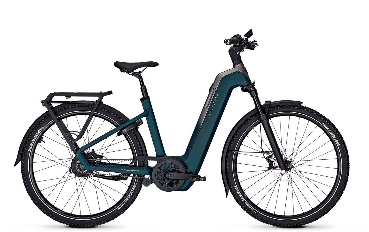 Kalkhoff E-Bike Kalkhoff Entice 5+ Advance Belt 800 Wh Damen grün 2025, Enviolo Trekking, Enviolo, Bosch Performance Line CX GEN5 smart System, 800 Wh