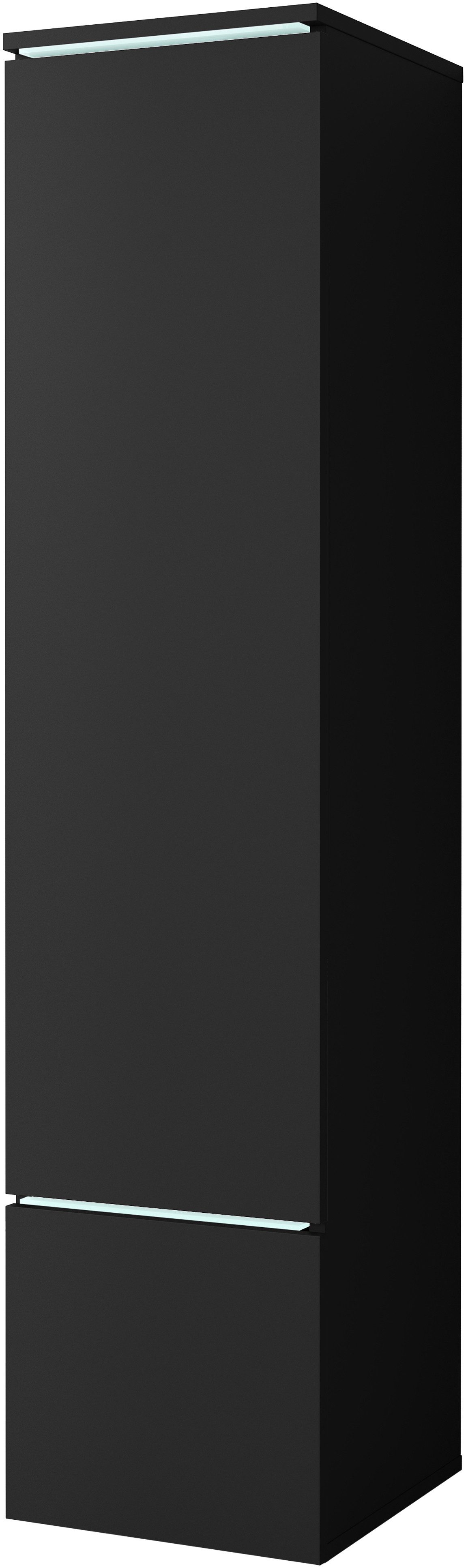 Home affaire Vitrine Vera, Höhe 130 cm, in verschiedenen Farbausführungen (1-St) LED-Beleuchtung, Türanschlag frei wählbar, stehend/hängend