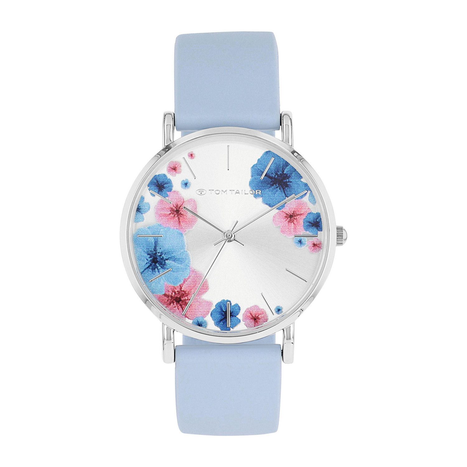 TOM TAILOR Quarzuhr 2100507, Armbanduhr, Damenuhr, Silikonarmband, analog