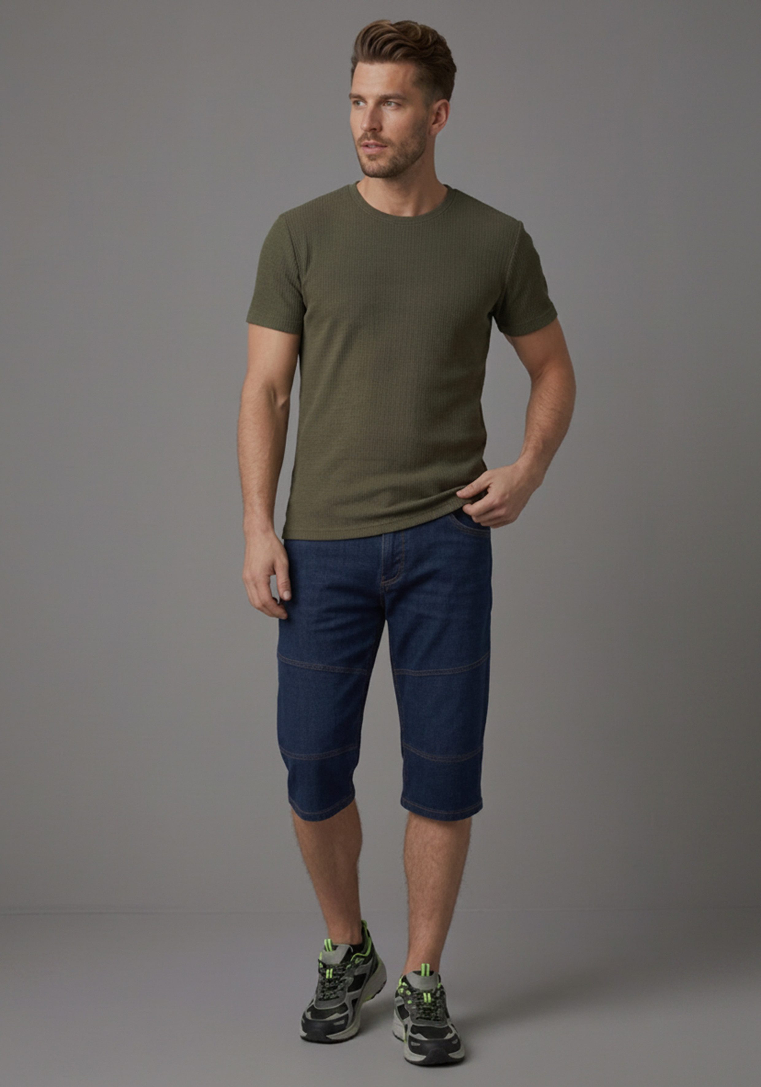 Arizona Jeansbermudas Regular Fit, gerade geschnittenes Bein, niedrige Leibhöhe
