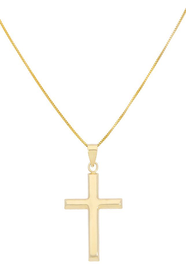 Firetti Kette mit Anhänger Schmuck Geschenk Gold 375 Halsschmuck Halskette Goldkette Venezianer