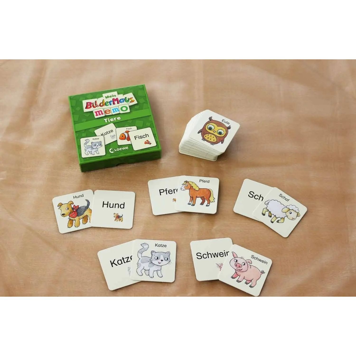 Loewe Spiel Mein Bildermaus-Memo - Tiere (Kinderspiel)