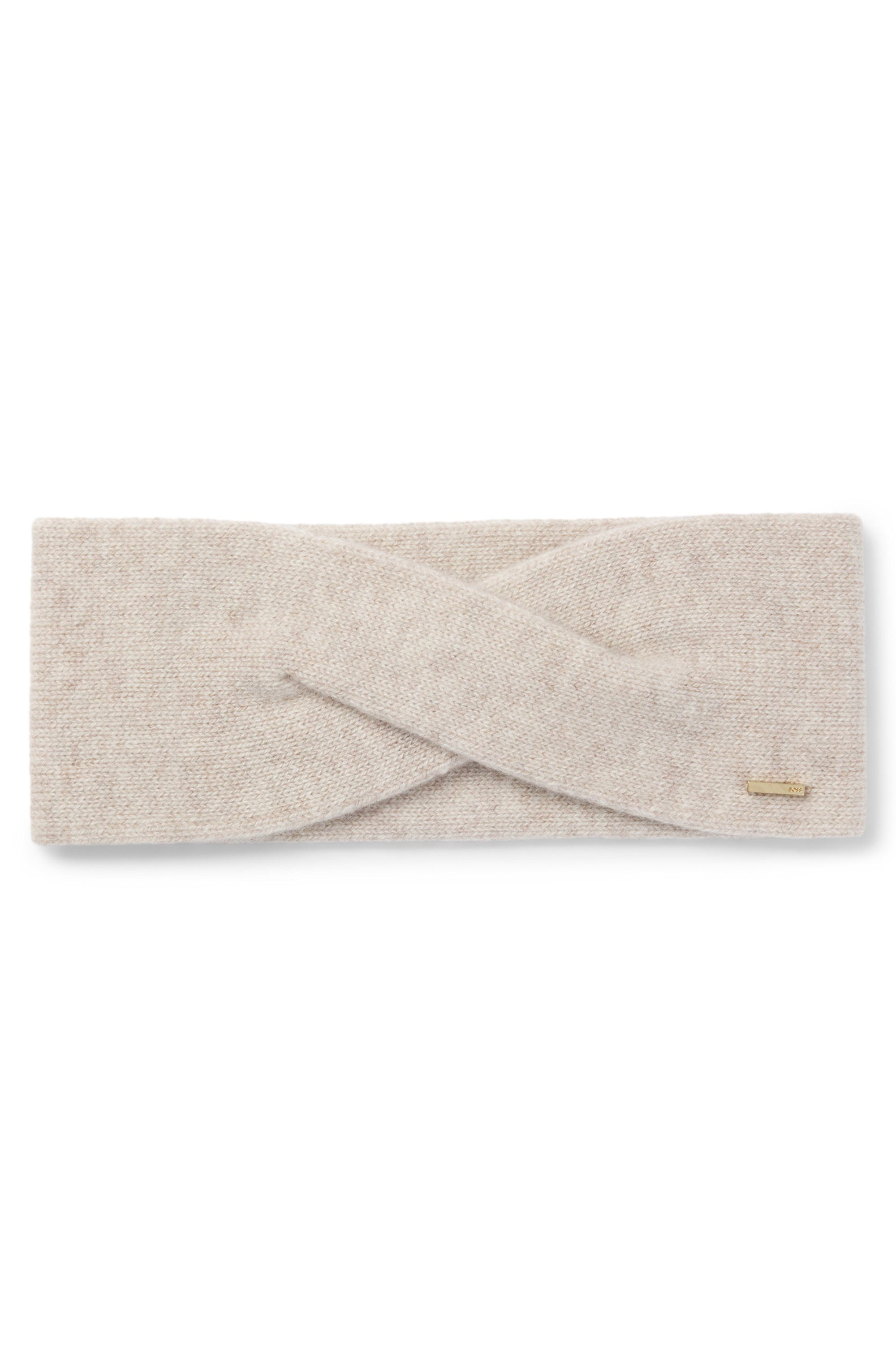 BOSS Stirnband Livia Headband aus edlem Kaschmir-Mix
