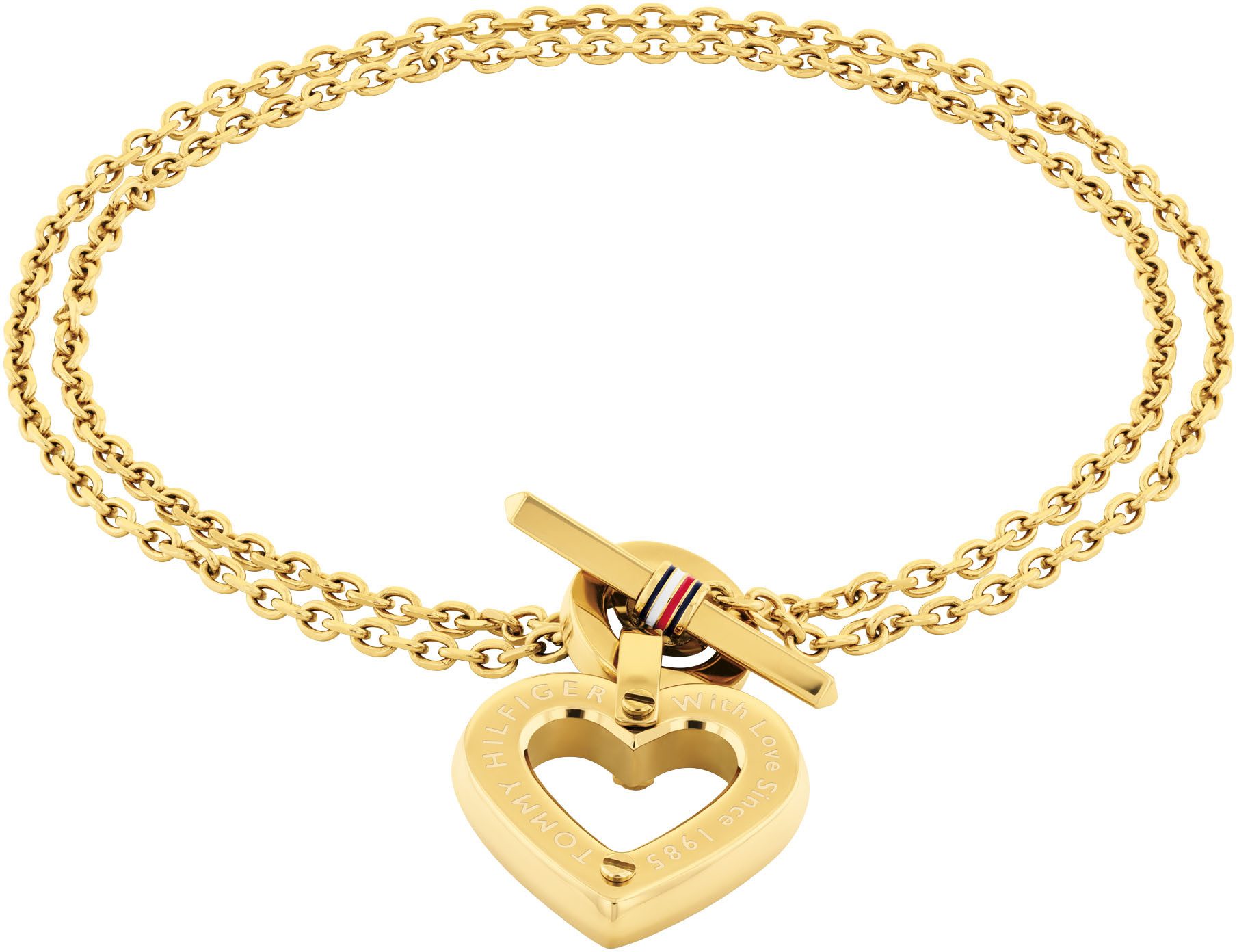 Tommy Hilfiger Armkette TOGGLE HEART, mit Emaille günstig online kaufen