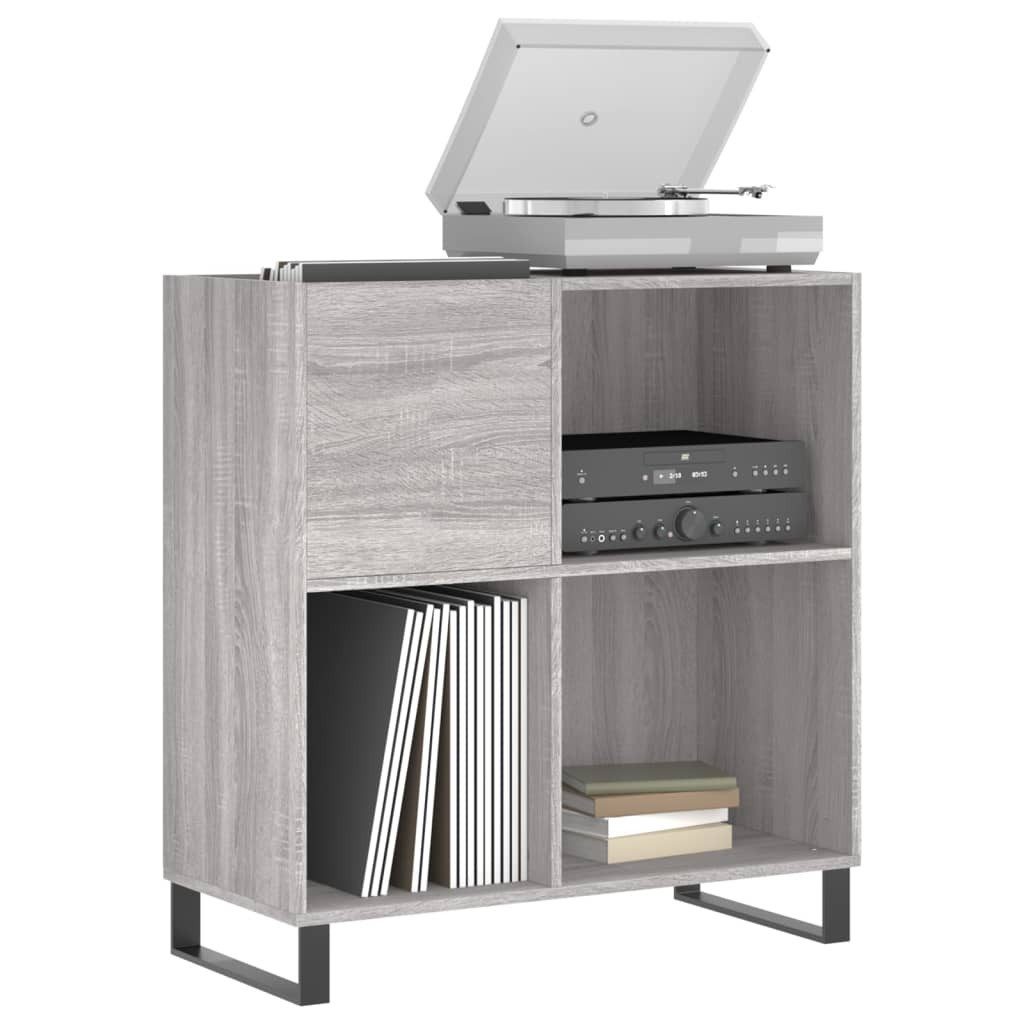 vidaXL Media-Regal Plattenschrank Grau Sonoma 84,5x38x89 günstig online kaufen