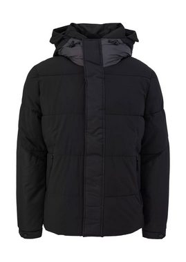 s.Oliver Steppjacke Baisc (1, 1-St) mit Kapuze, Farbakzente