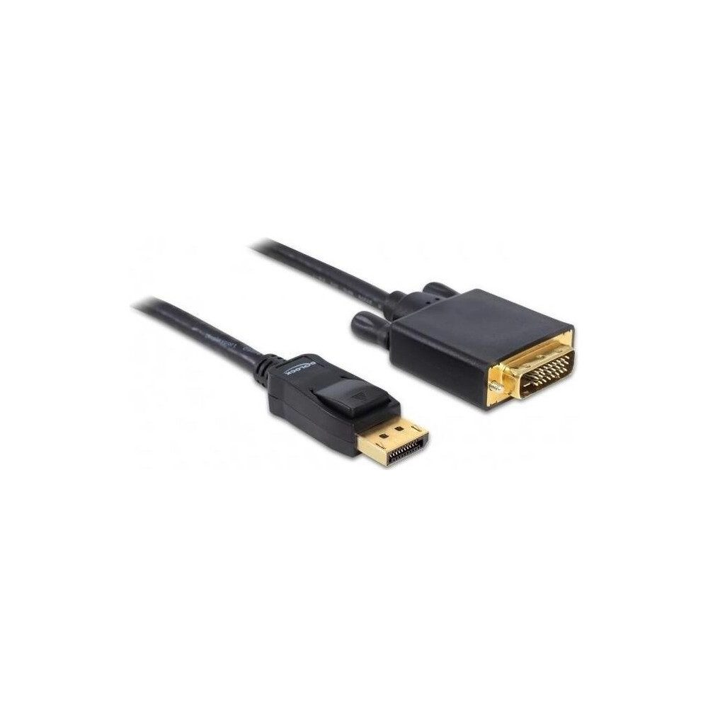 DeLOCK DP auf DVI Kabel 2,0m schwarz Elektro-Kabel