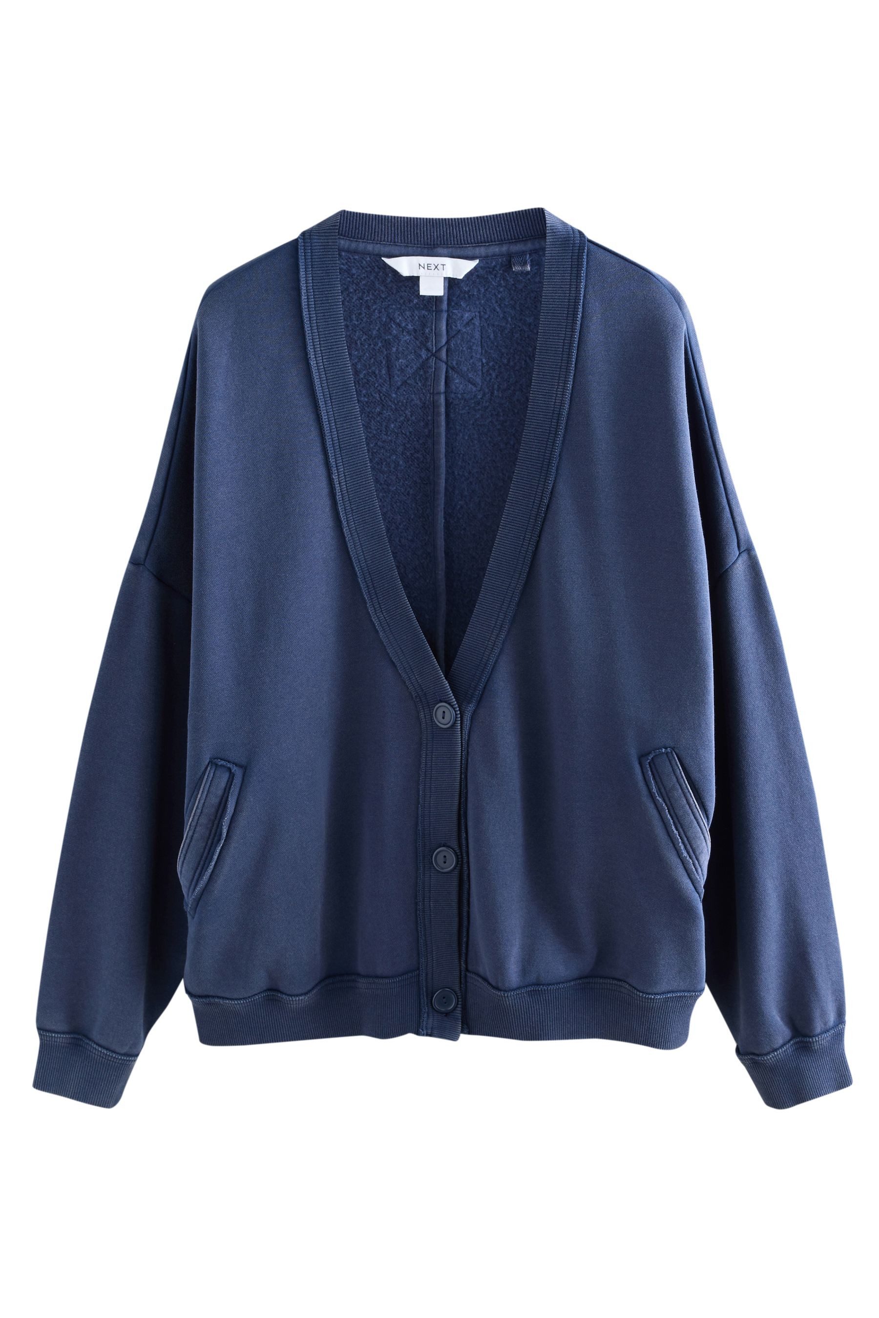 Next Strickjacke Lange Oversized Boyfriend Fit Jersey-Strickjacke (1-tlg) günstig online kaufen