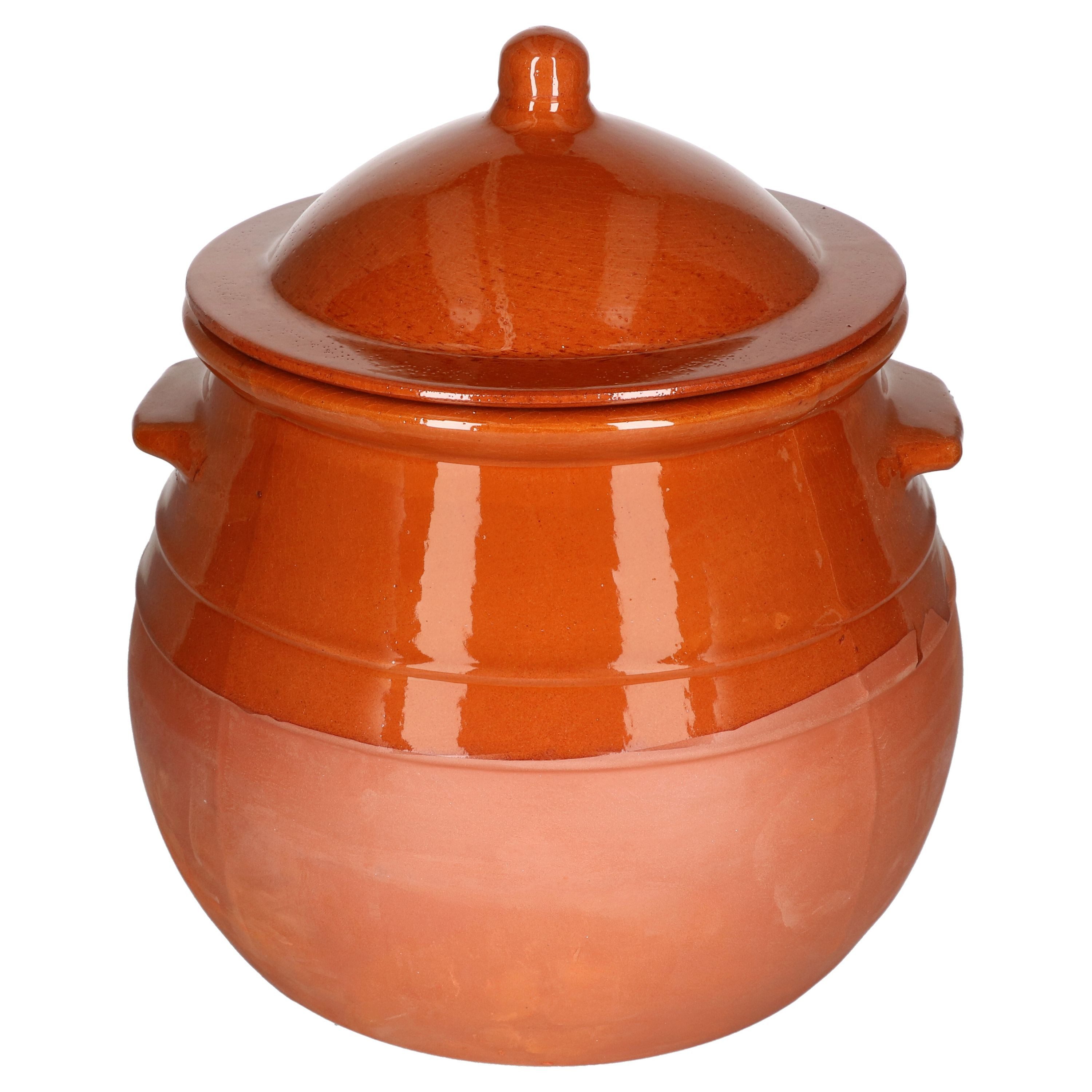MamboCat Vorratsglas Stewpot 8L Tontopf mit Deckel - 12971, Steingut