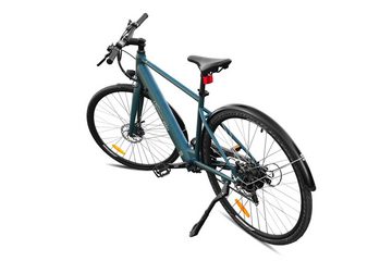 SachsenRAD E-Bike C3L Urban Herren E-Bike 27,5 Zoll Petrol mechanische Scheibenbremse, 6 Gang SHIMANO Tourney Schaltwerk, Kettenschaltung, Heckmotor, Sicher dank Alarm-Rücklicht Red Secure