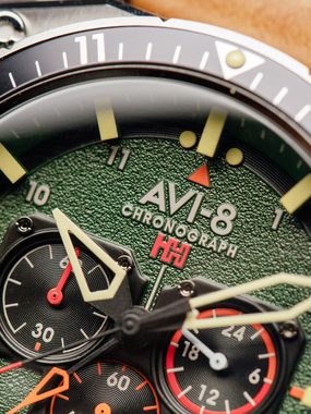 AVI-8 Chronograph AVI-8 AV-4100-01 Herrenuhr Hawker Hunter Dual Time