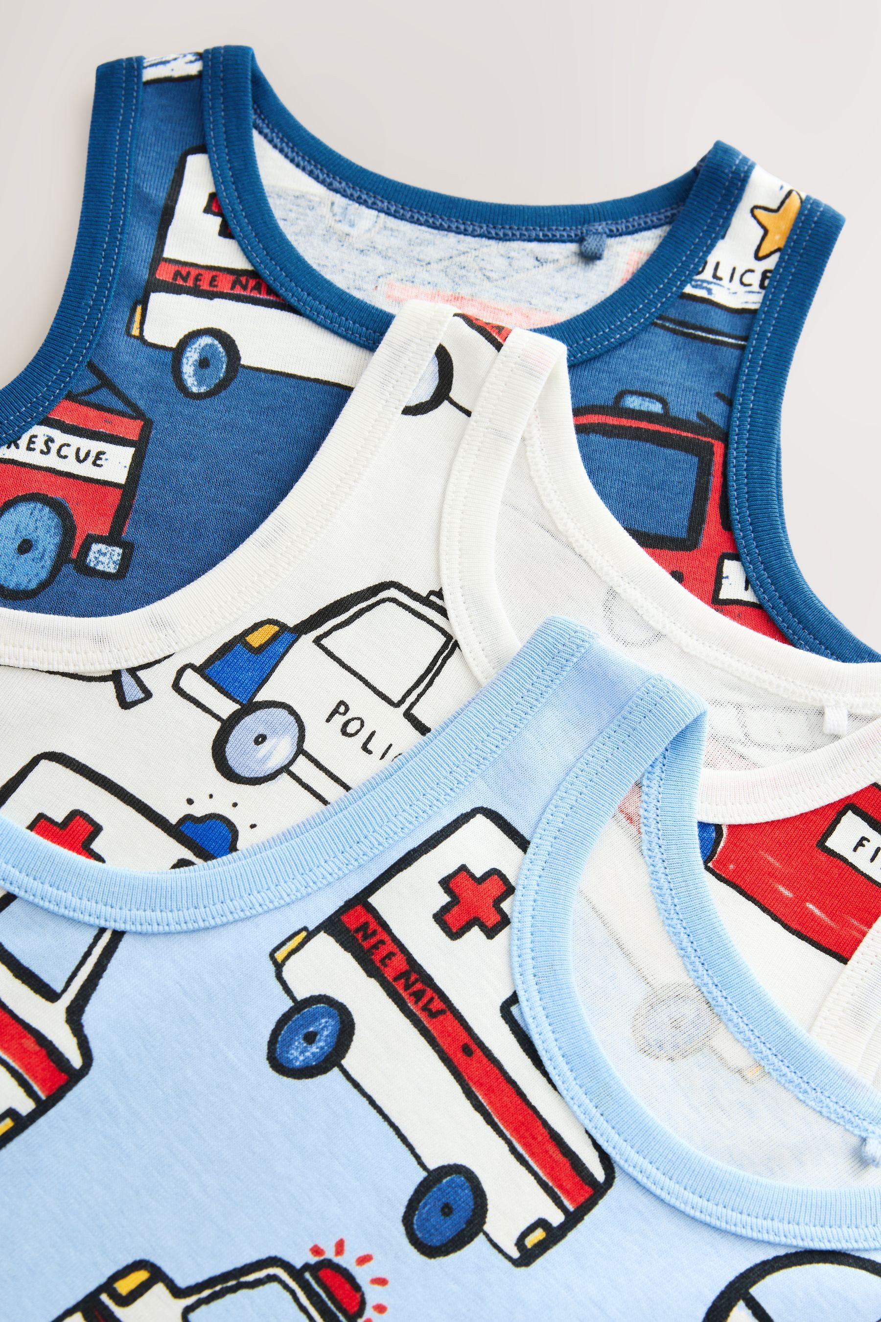 Next Trägertop Trägerhemden aus 100 % Baumwolle, 3er-Pack (3-tlg)