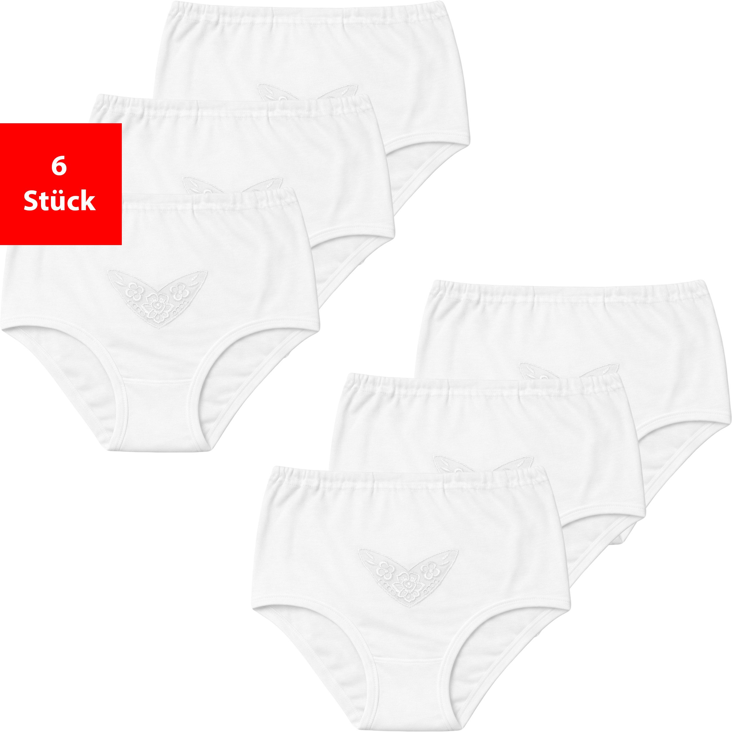 Fashionschmiede Taillenslip Damenslips Baumwolle 3er & 6er-Pack Blumenstick günstig online kaufen