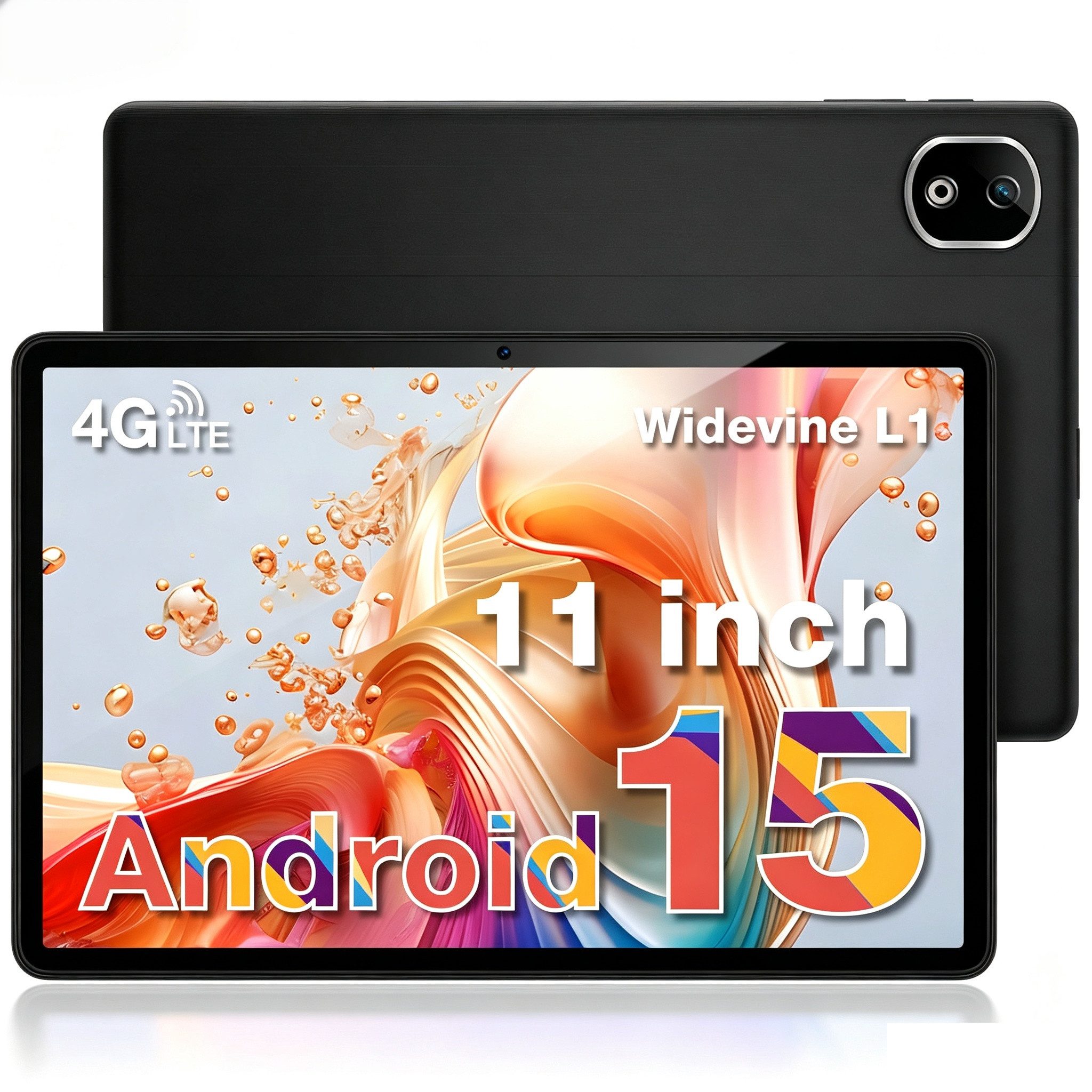 DOOGEE T30E Android 15 tablet 11 Zoll, 8000mAh, 4GB RAM + 128GB ROM/TF 1TB Tablet (11", 128 GB, Android 15, 4G, Dual 4G LTE 5G WiFi Tablets LTE, BT5.0, 13MP+5MP, Widevine L1, OTG)